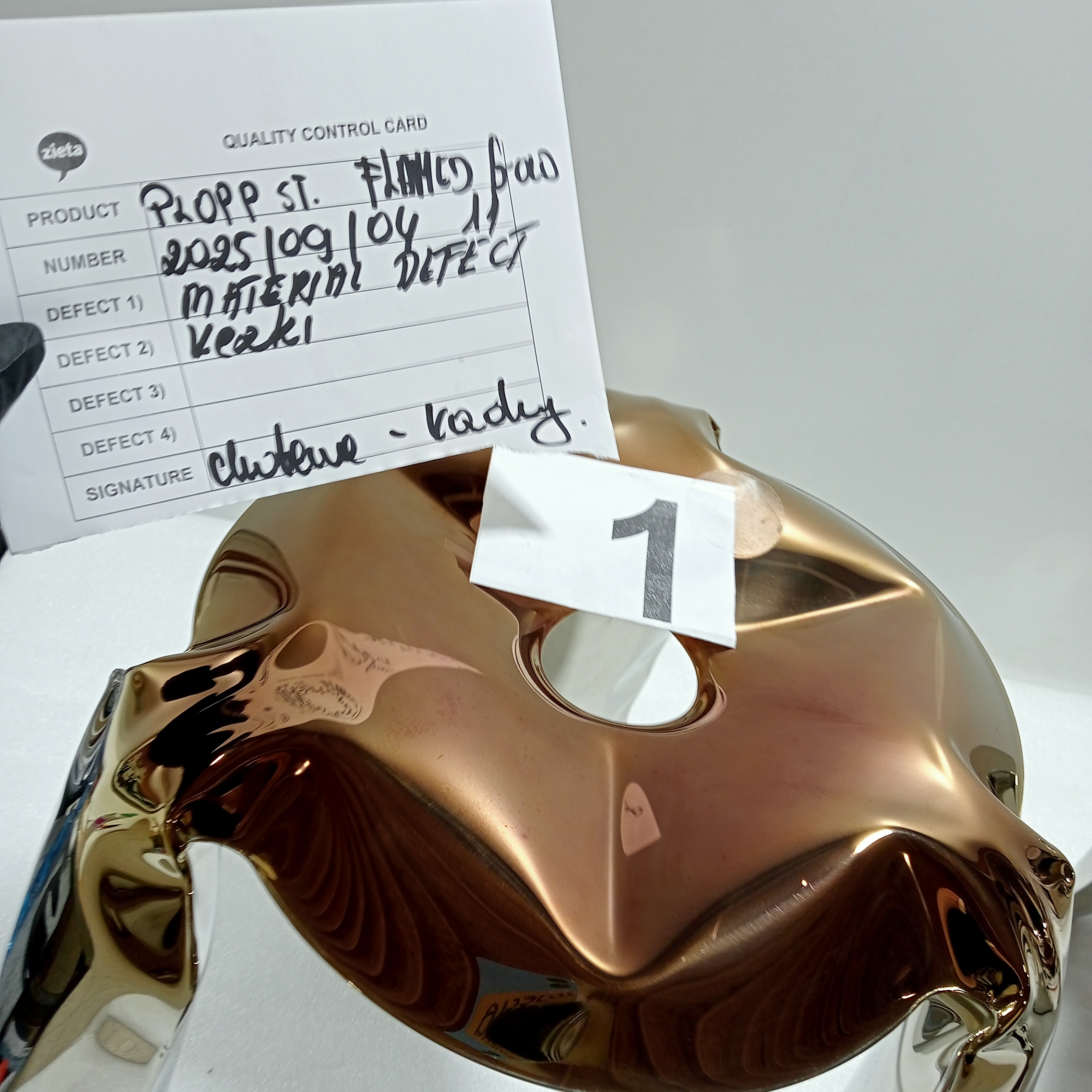 Plopp Standard stool Stainless steel Gold Heat