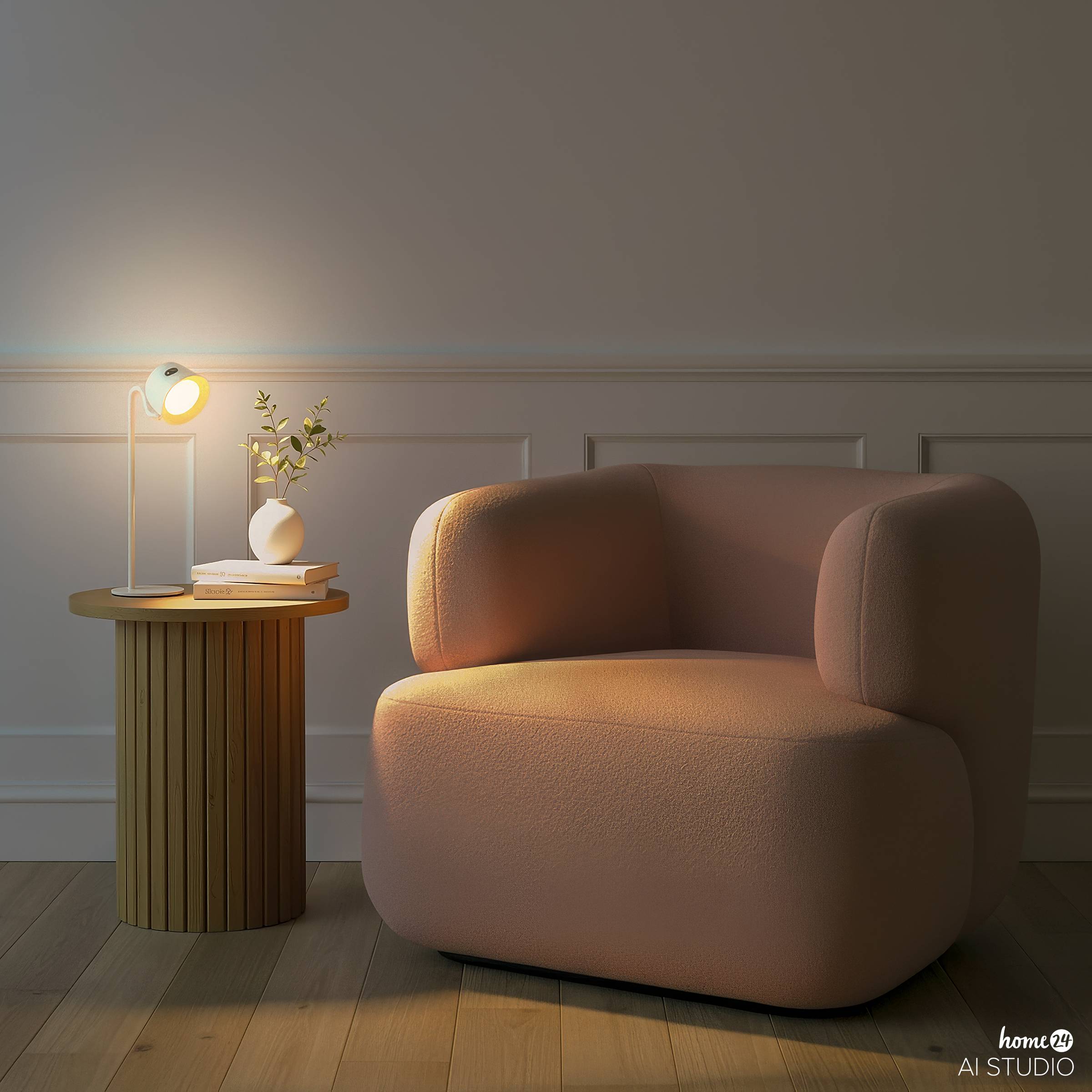 LED Battery Table Lamp LIPUT White