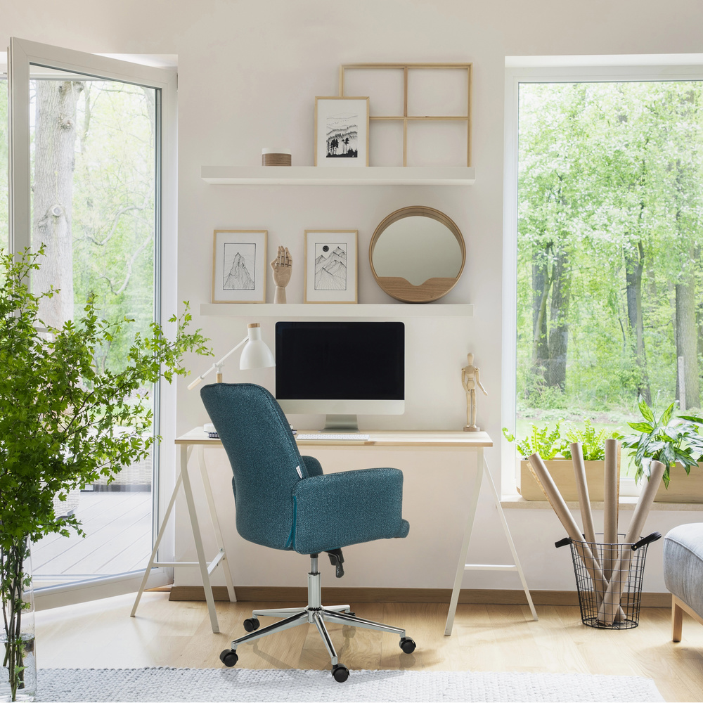 SOLAO 400 Office Chair Swivel with Casters Petrol