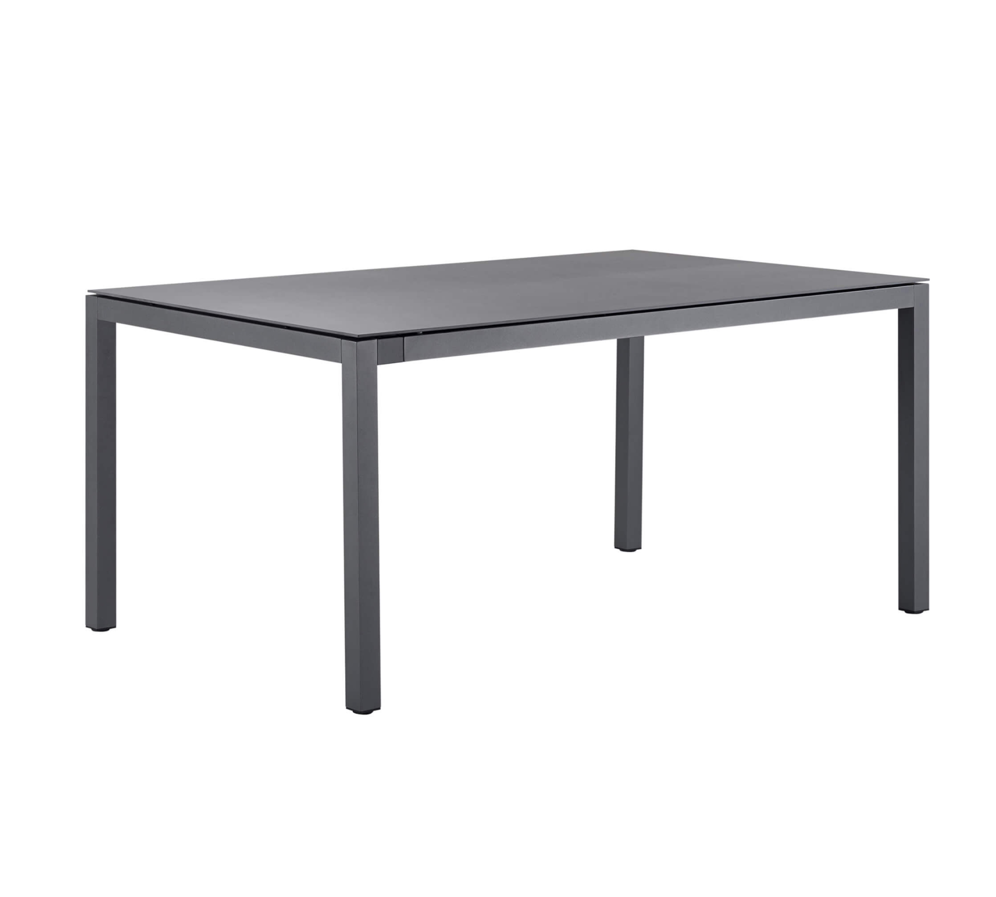 Soft Tisch Aluminium HPL-Platte Anthrazit 160 x 100 cm