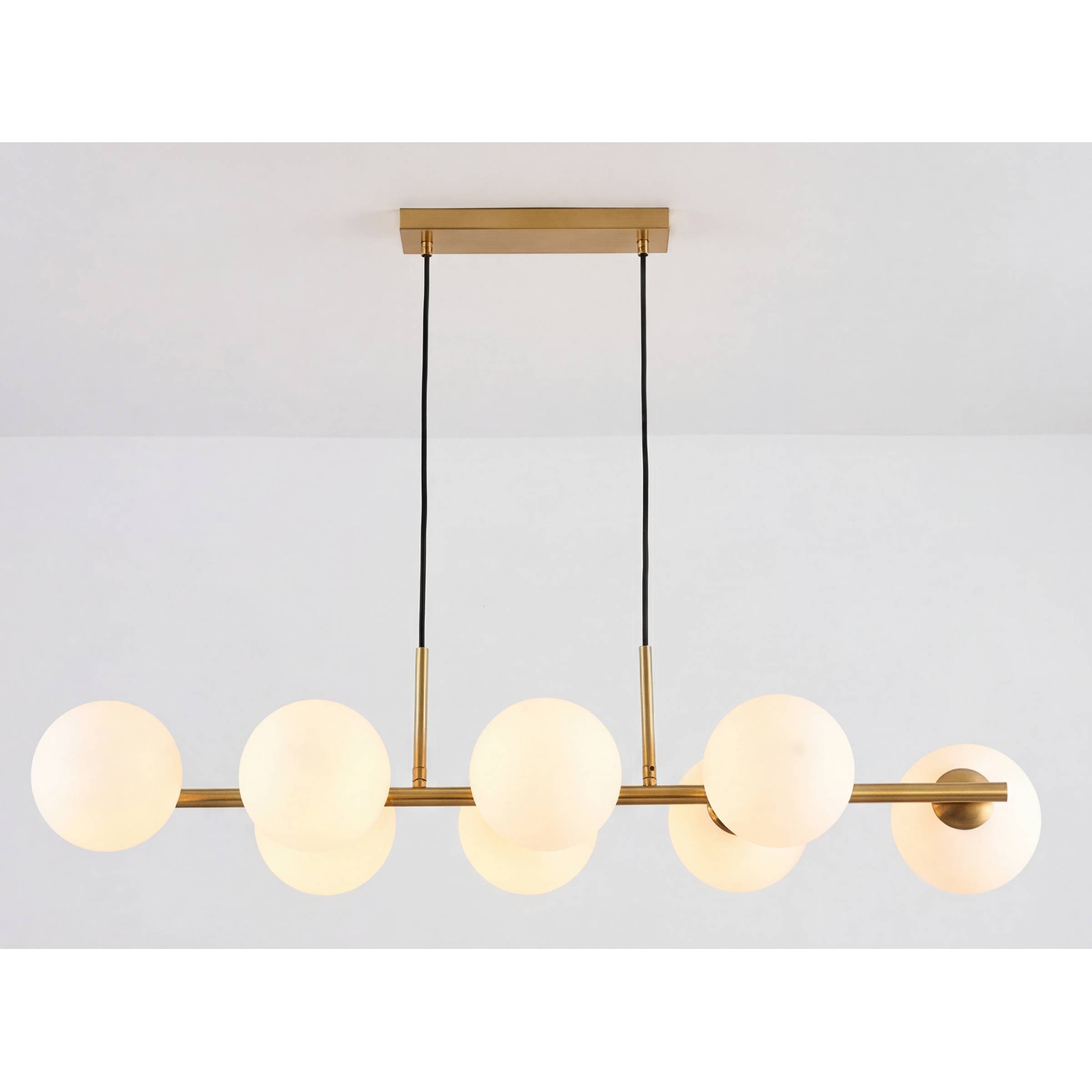 Ceiling Light Glinto 8-Light Opal Glass Iron