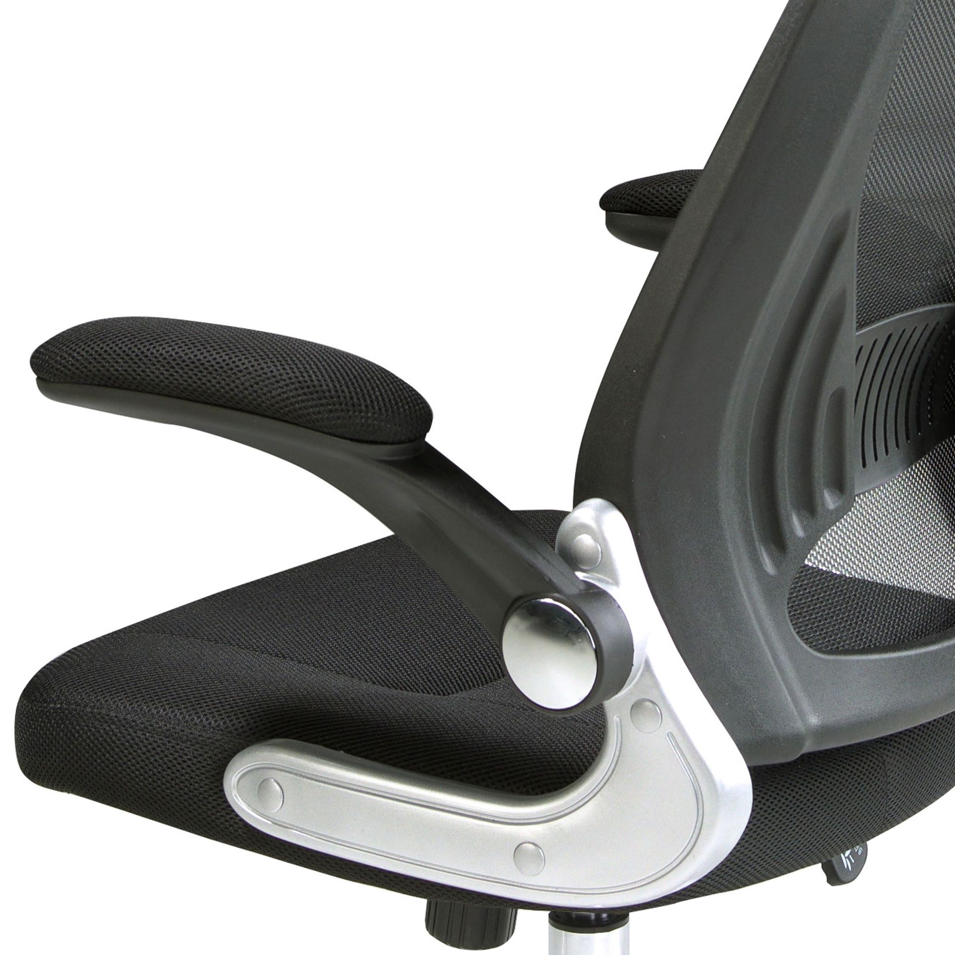 Bürostuhl 4140 Verstellbar Ergonomisch Mesh-Stoff Schwarz