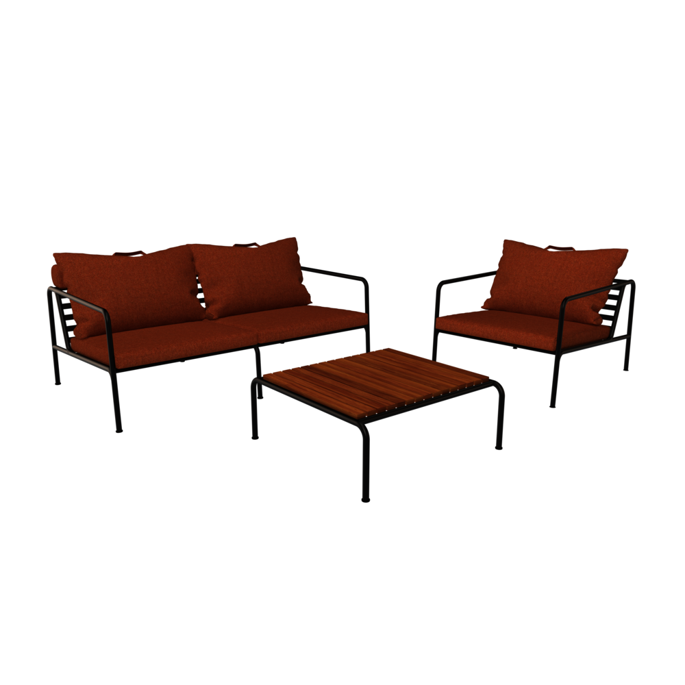 AVON 2-Sitzer Sofa Rostrot