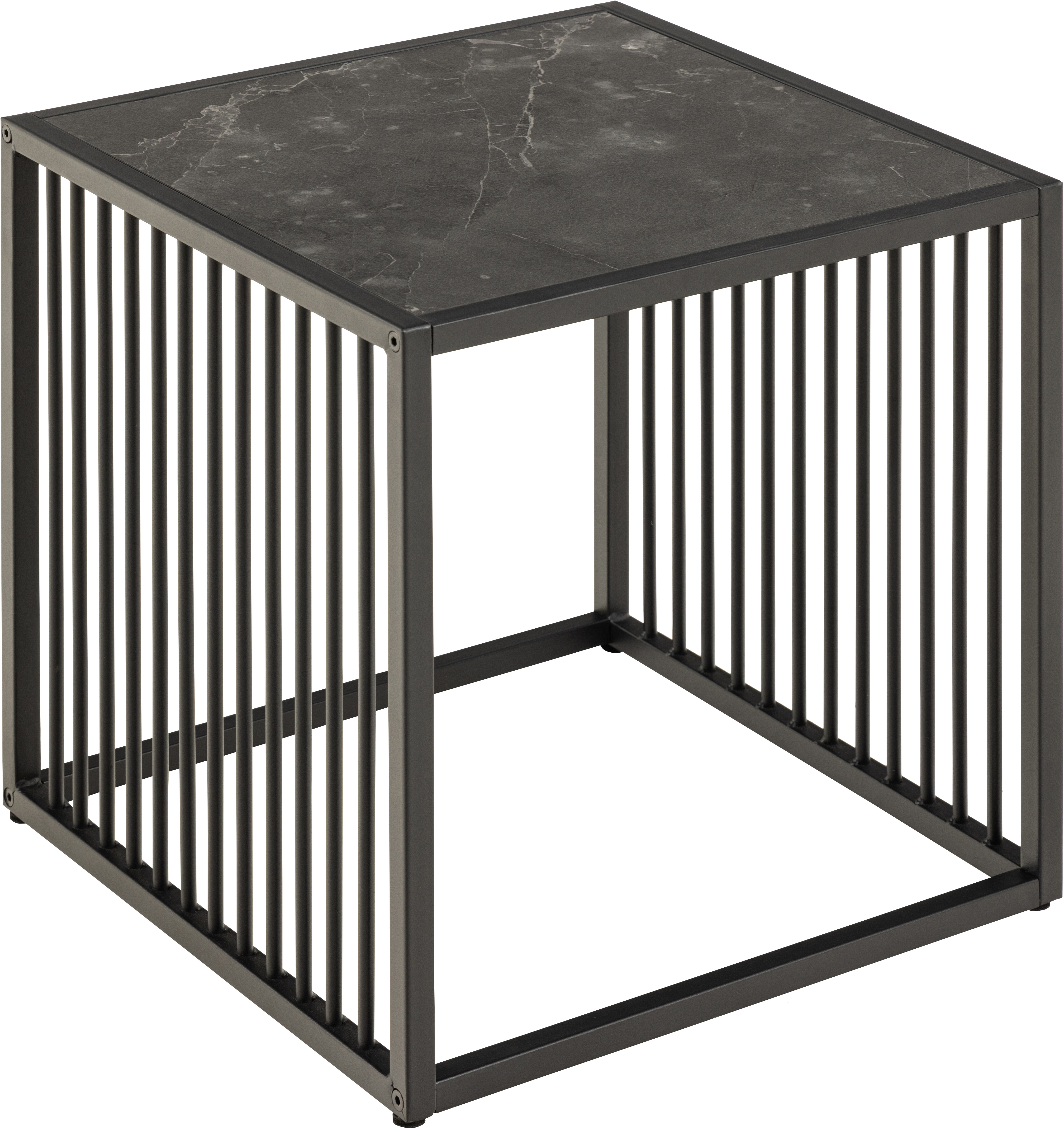 Beistelltisch Mephisto Marmor Schwarz