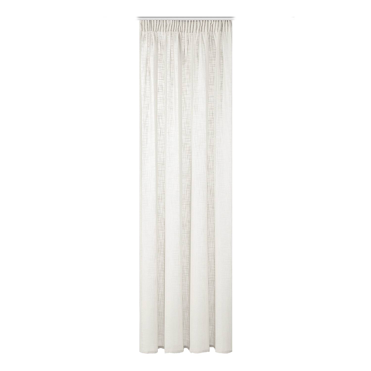 Fertiggardine Softy Polyester Wollweiß 140 x 245 cm