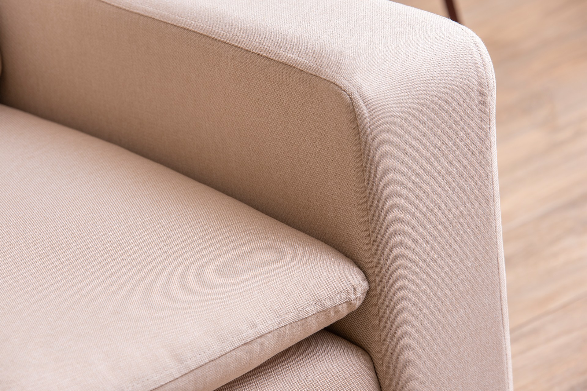 Lungo Sofa 2-Sitzer Creme