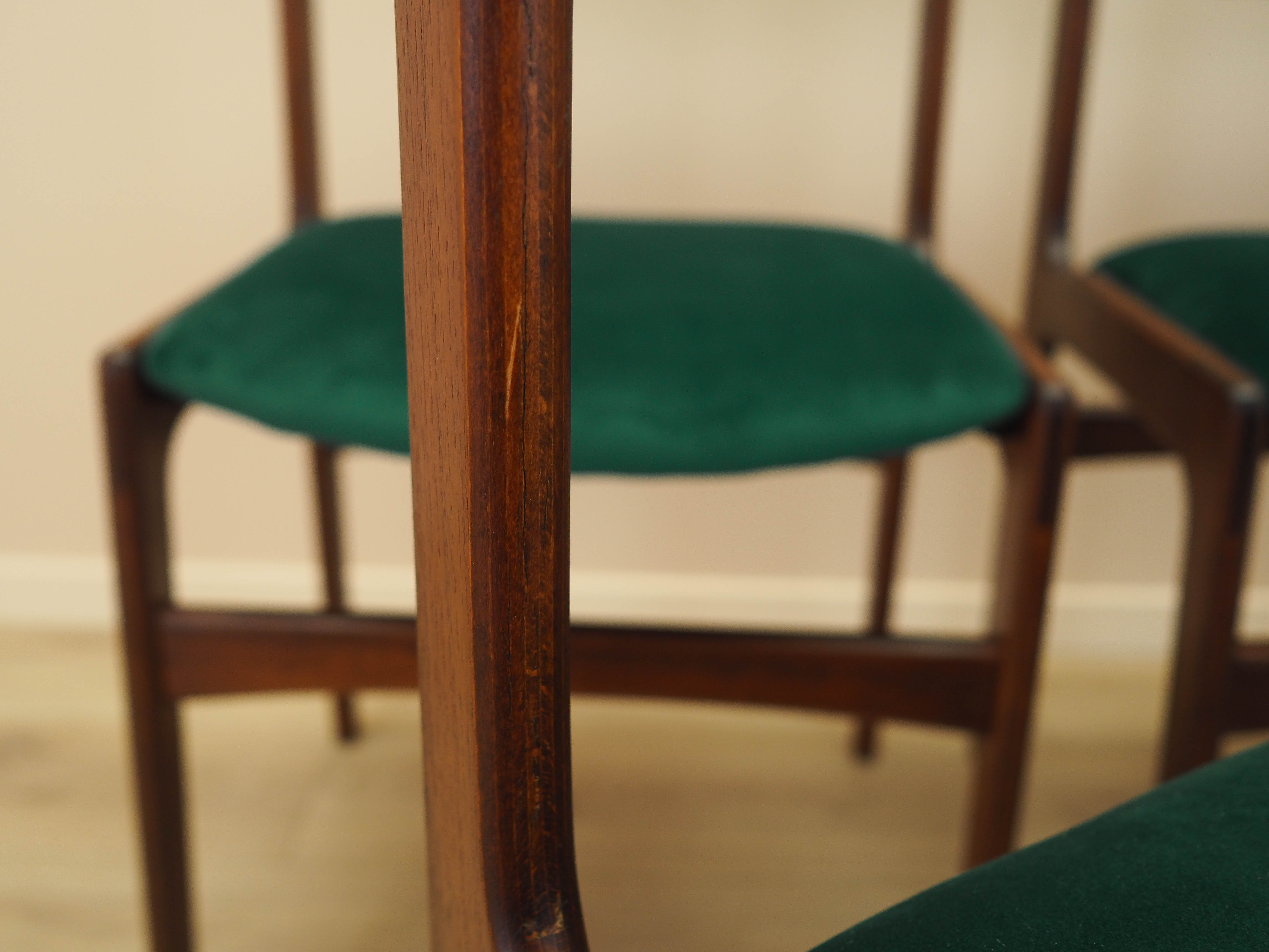 Teakwood chairs 6x Green