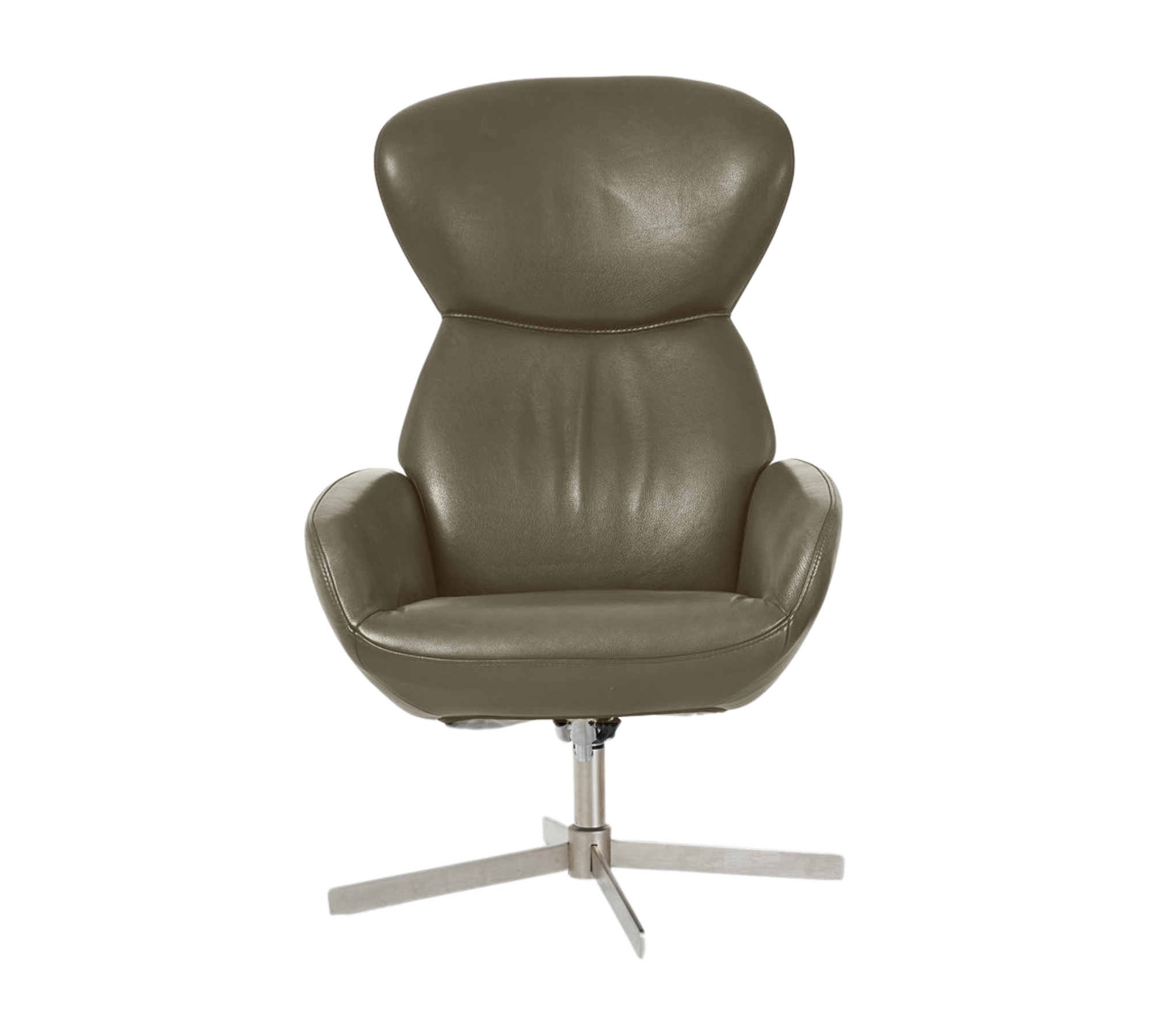 Athena Sessel mit Kippfunktion Estoril-Leder 0959 Graubraun