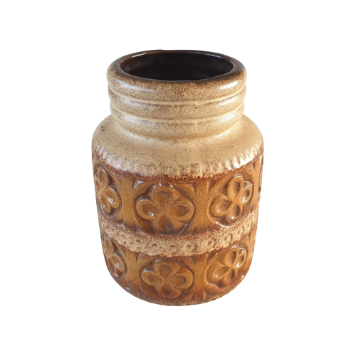 Vintage Vase Keramik Braun
