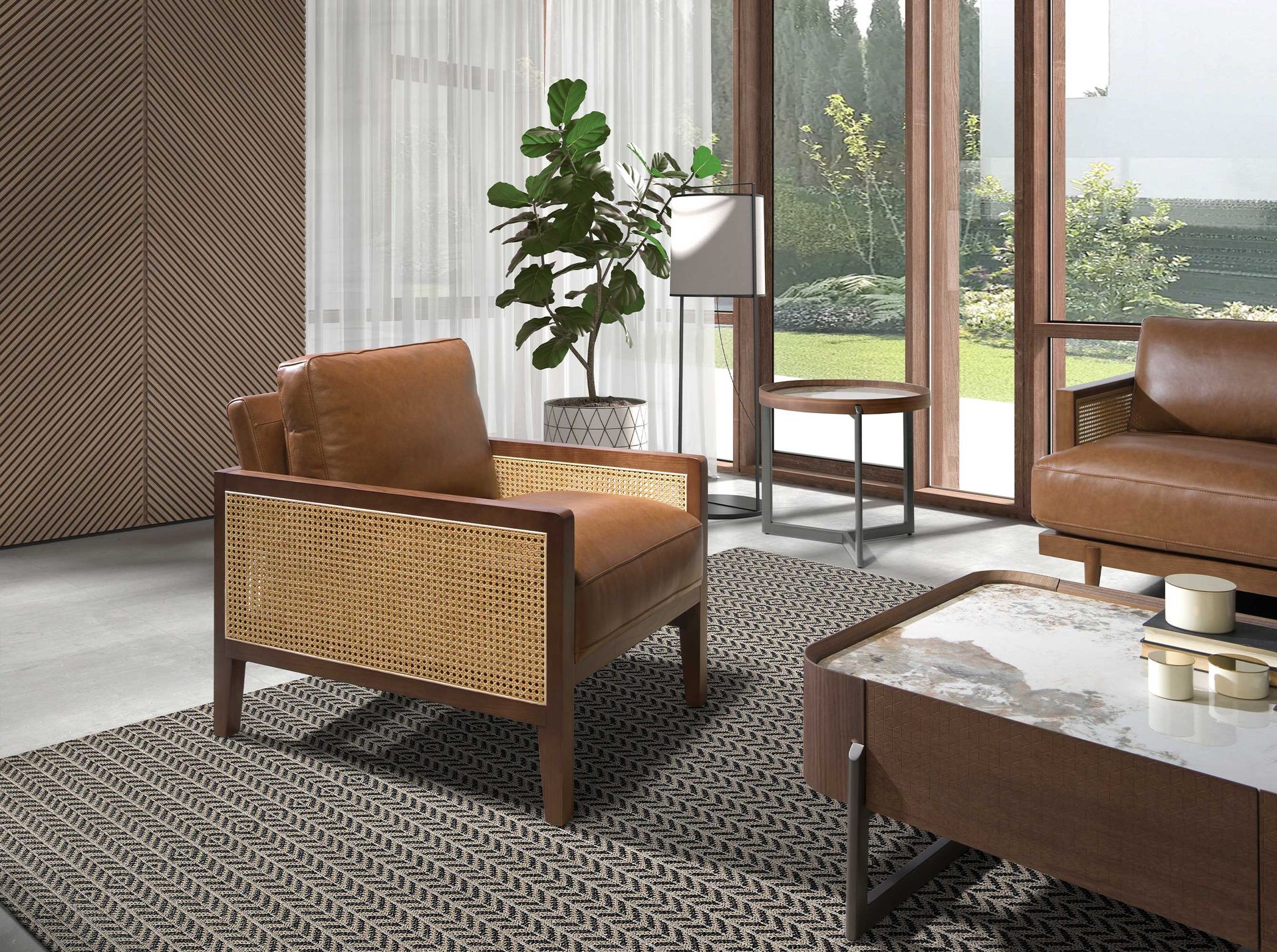 Sessel Leder Braun