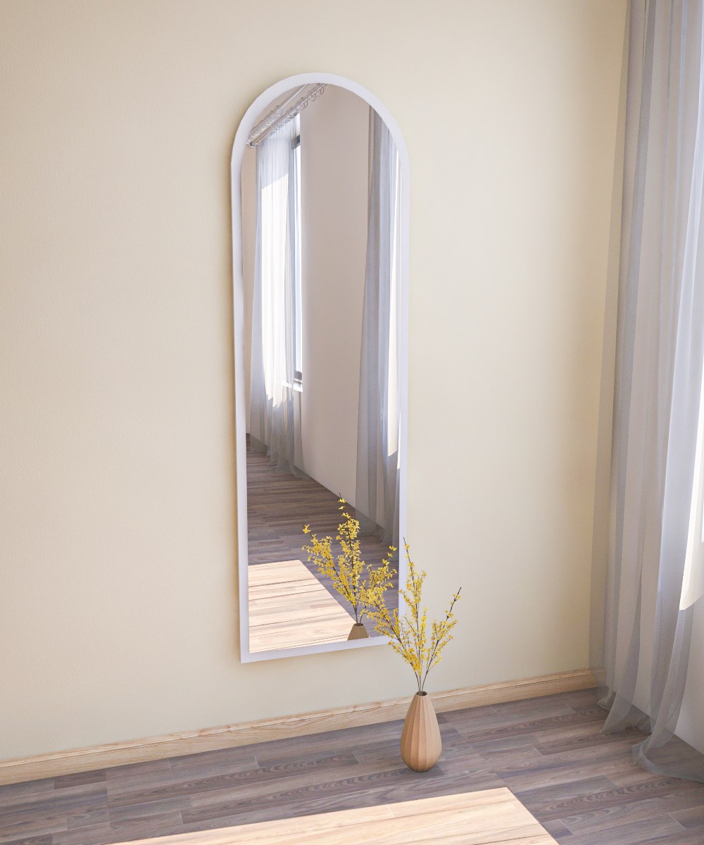 Emma Freestanding mirror White 50cmx 160cm