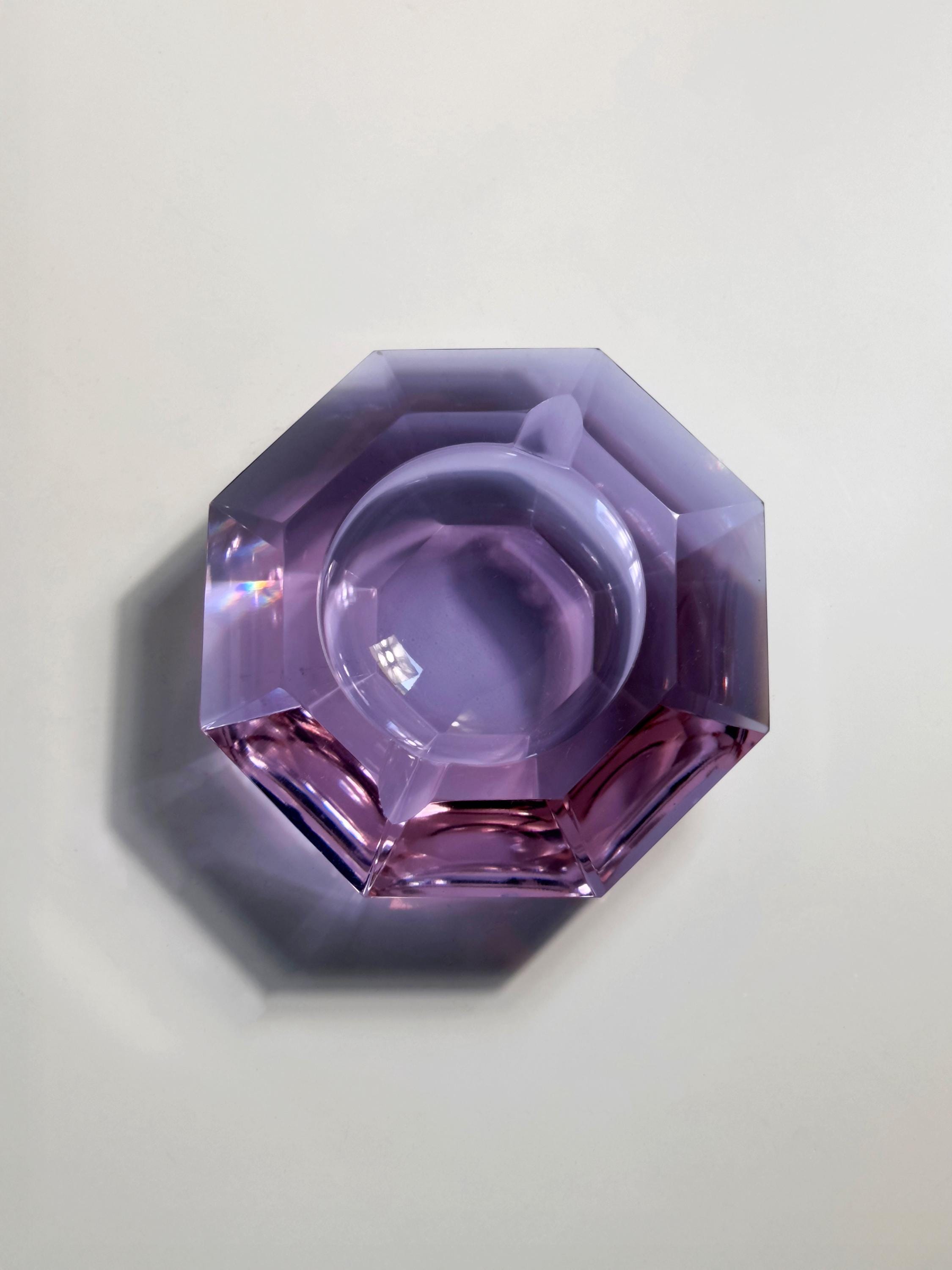 Vintage Ashtray Alexandrite Glass 1970s