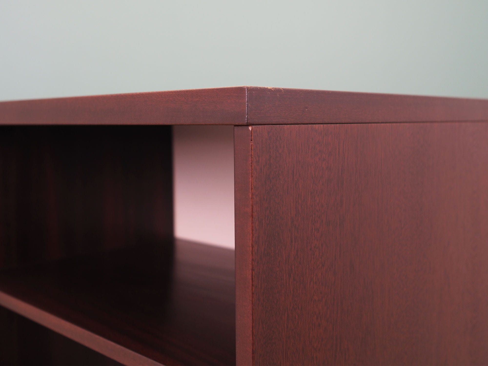 Vintage Bookshelf Mahogany Brown 1960s