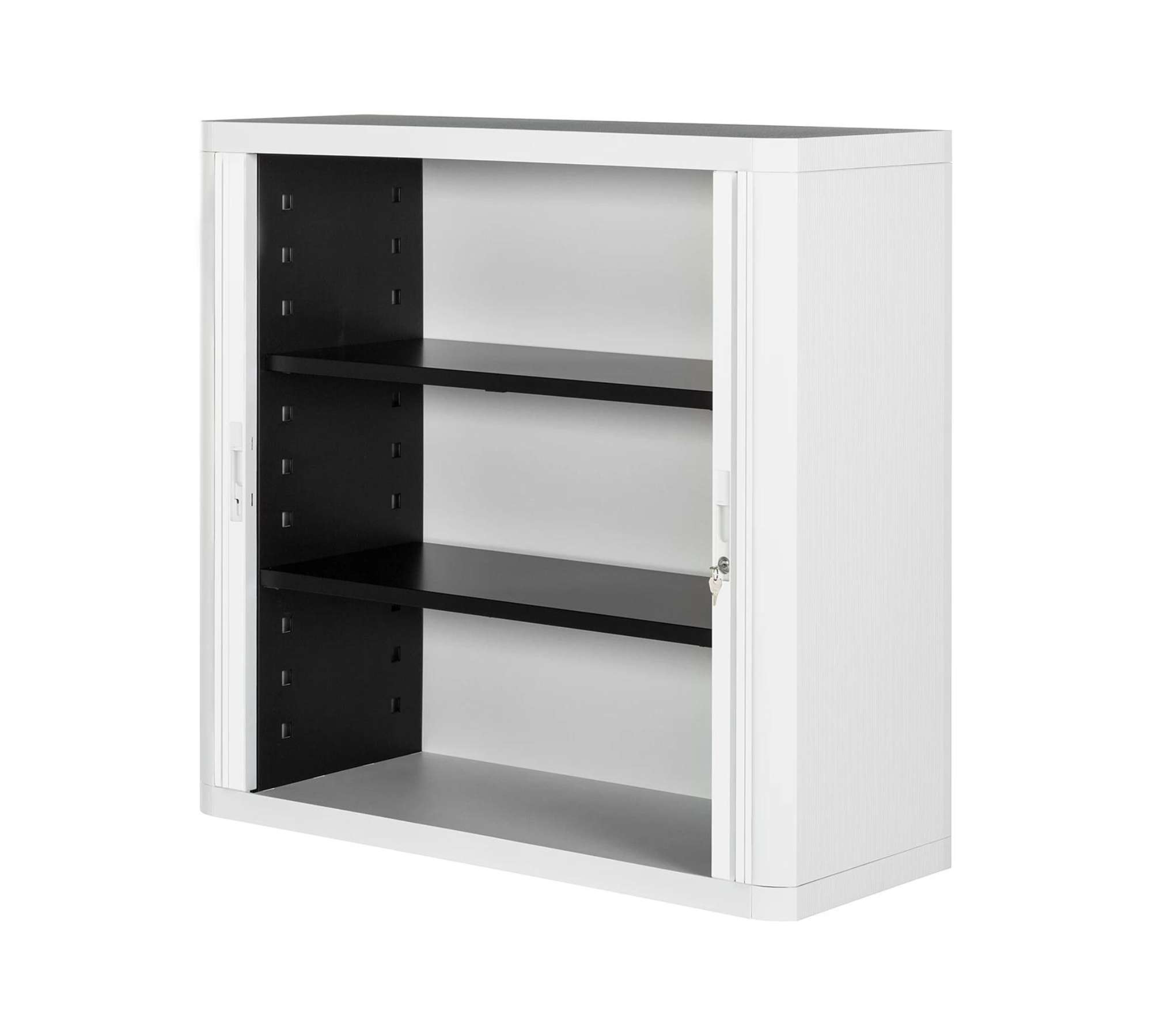 Aktenschrank Kunststoff Metall Weiß