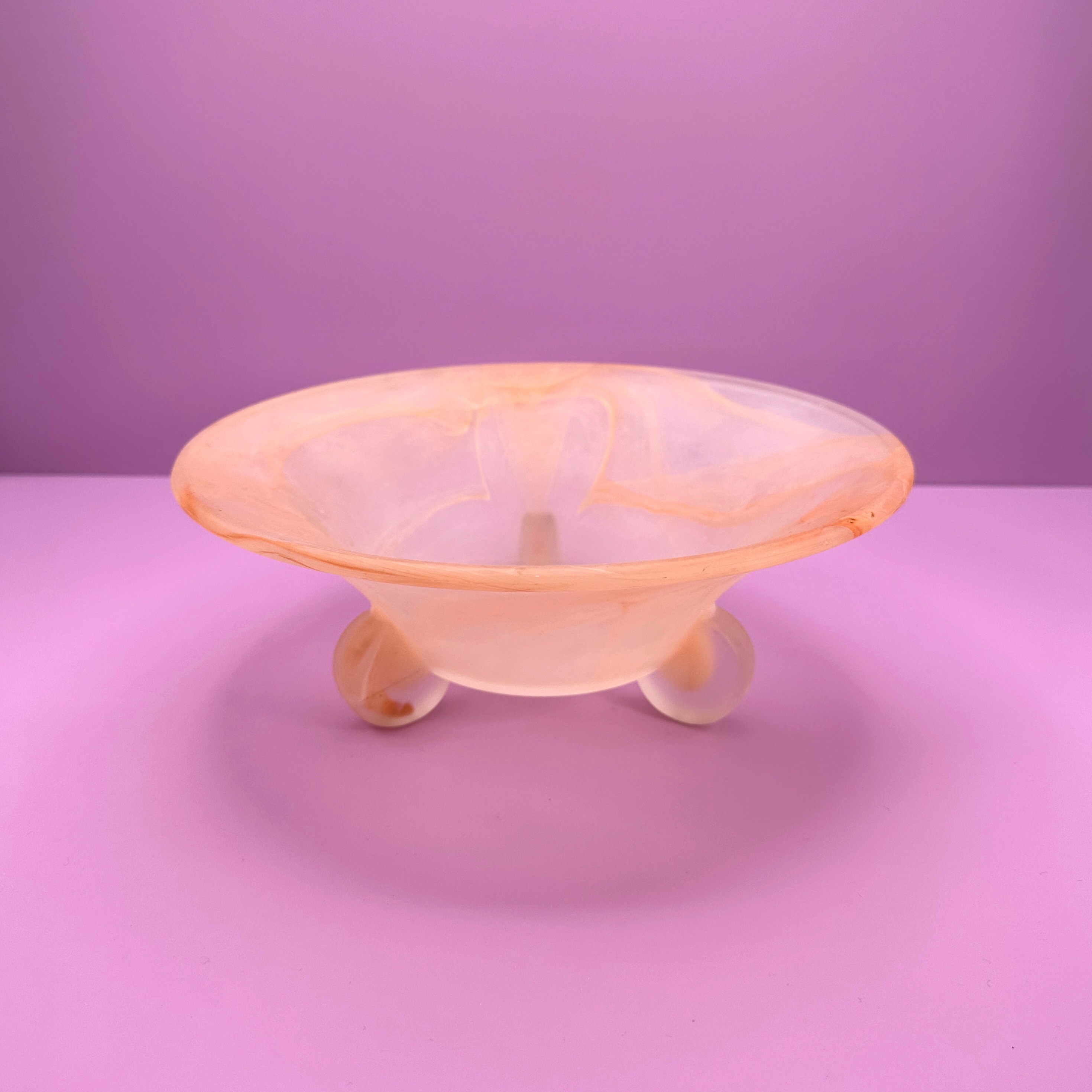 Vintage Art Deco Schale Wolkenglas 1930er Jahre