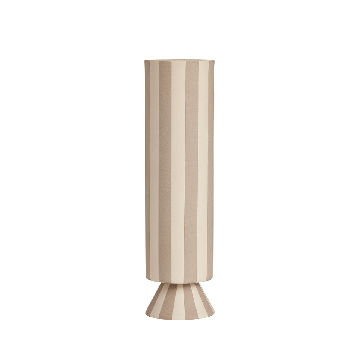 Toppu Vase Hoch Keramik Creme