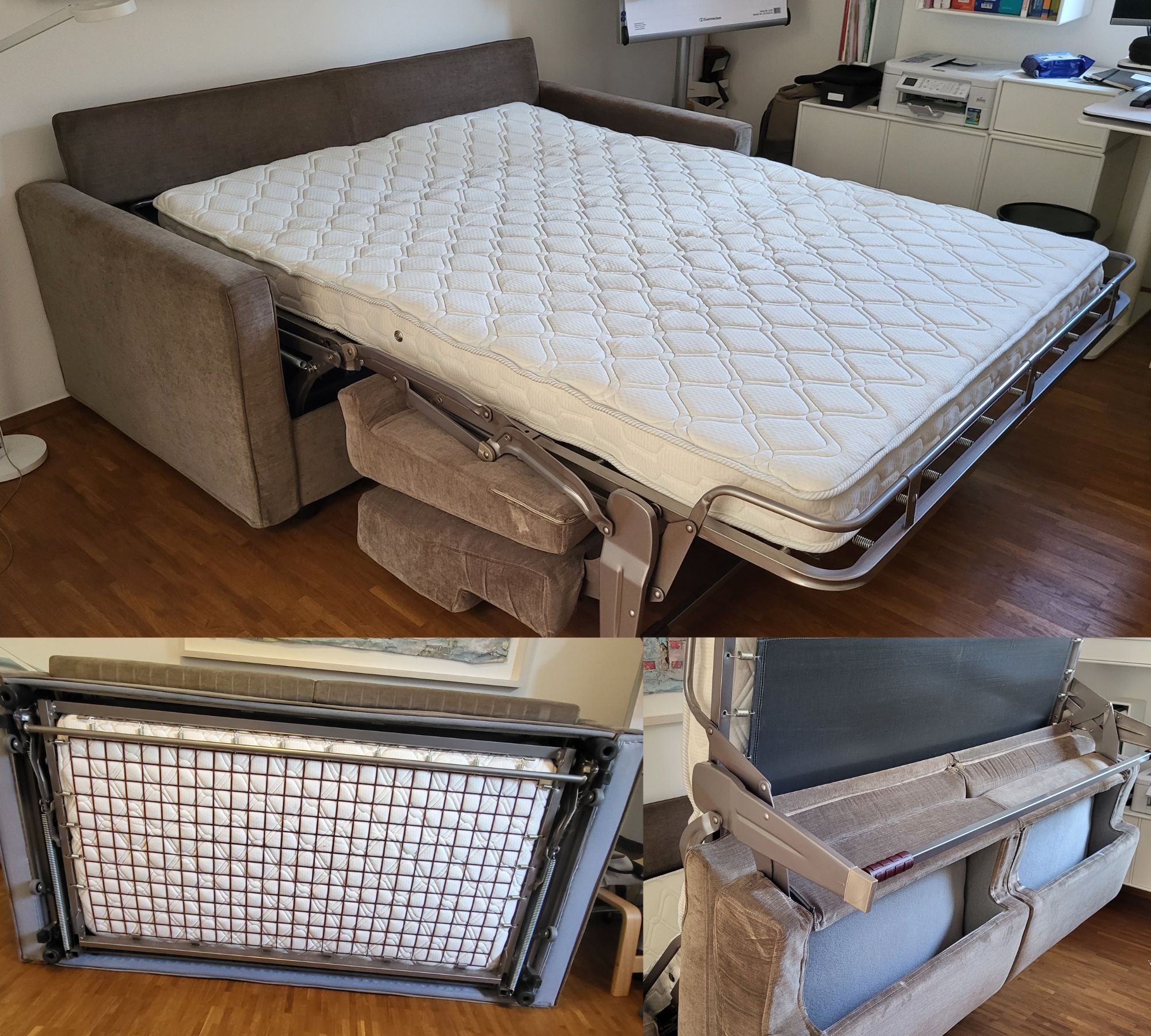 Joao Schlafsofa Bodema Taupe 