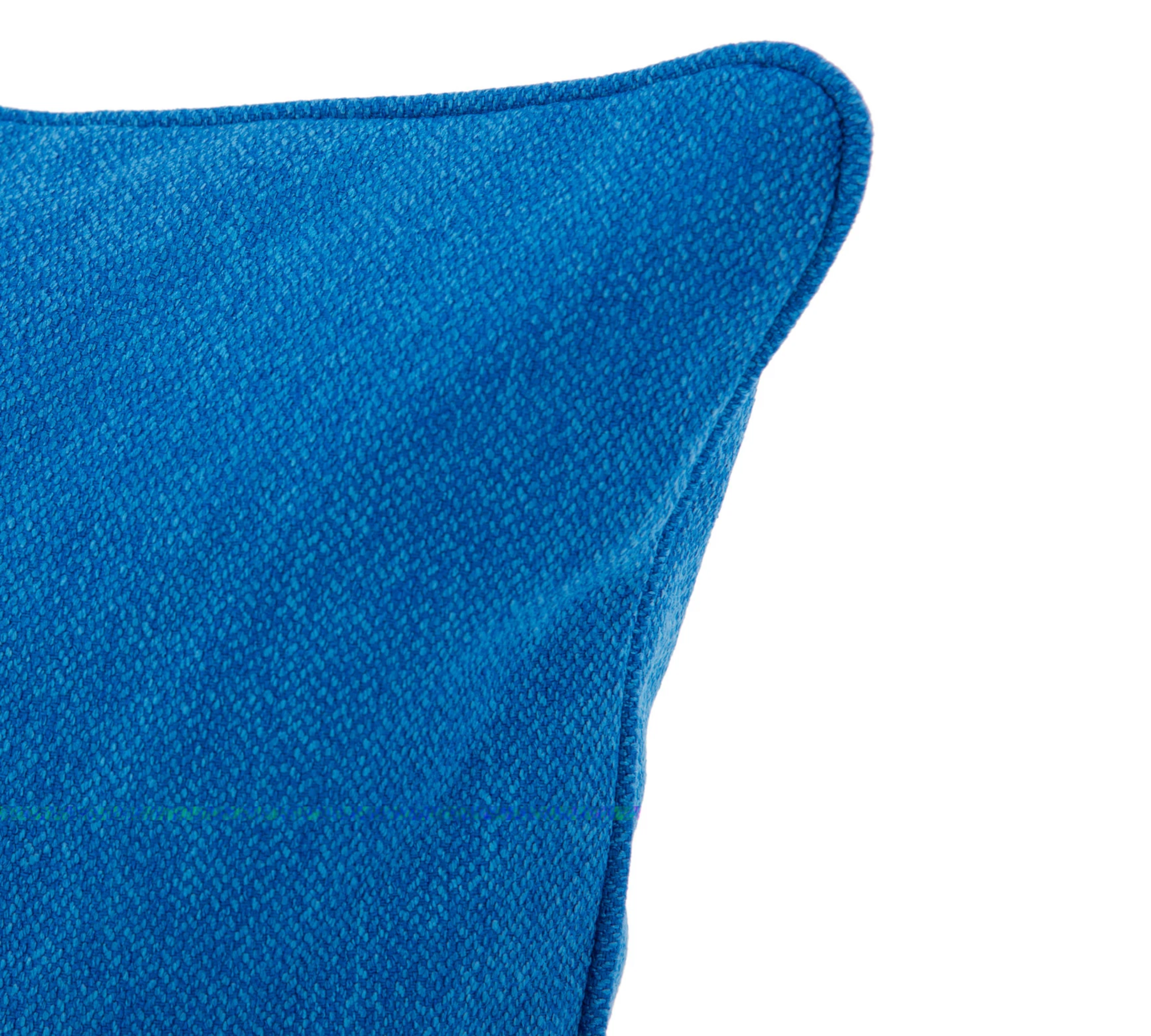 Posh Kissen Mark Cobalt Blue mit Daunenfüllung 50 x 50 cm