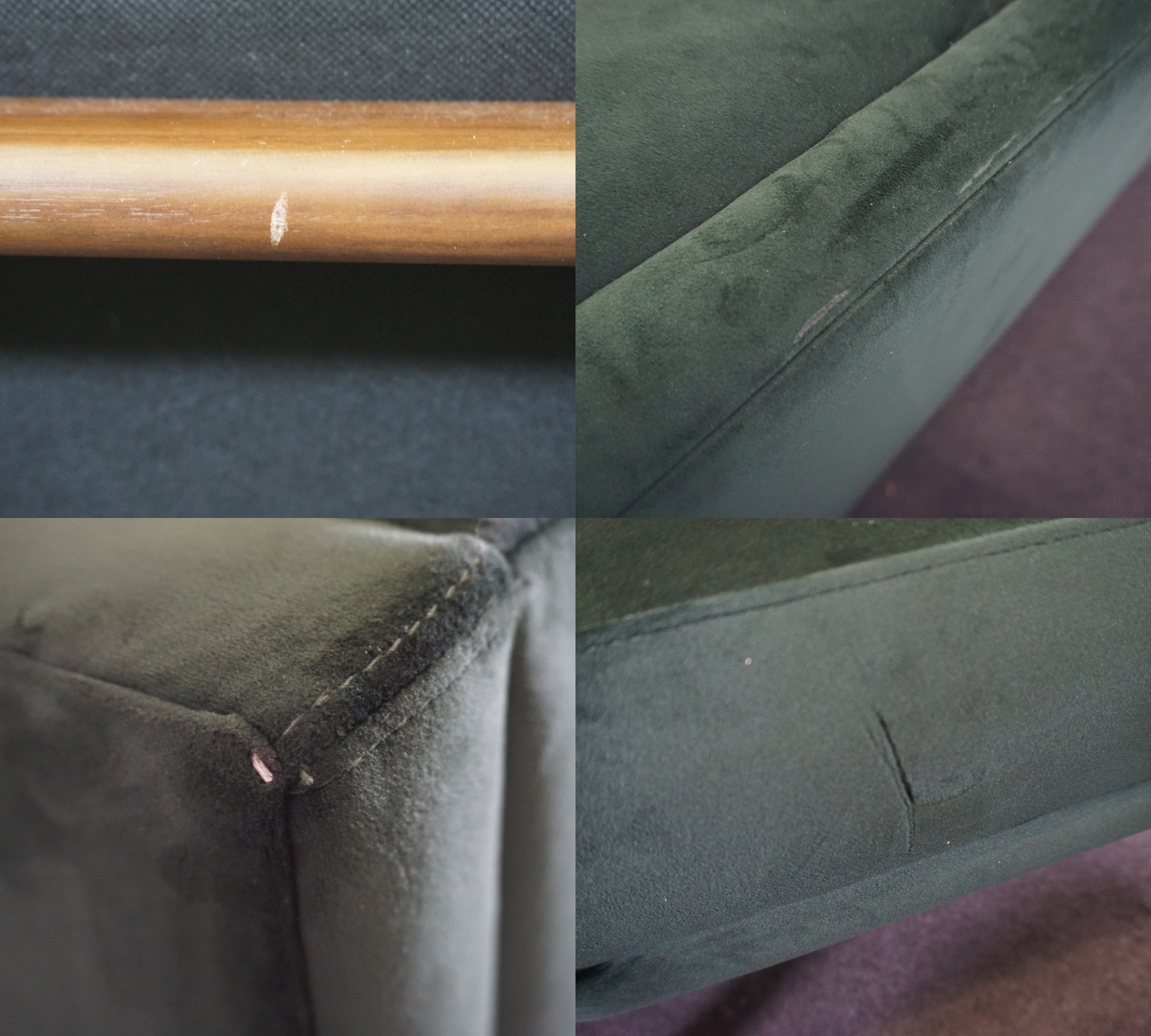 Archie Schlafsofa Velour Lux Dark Green