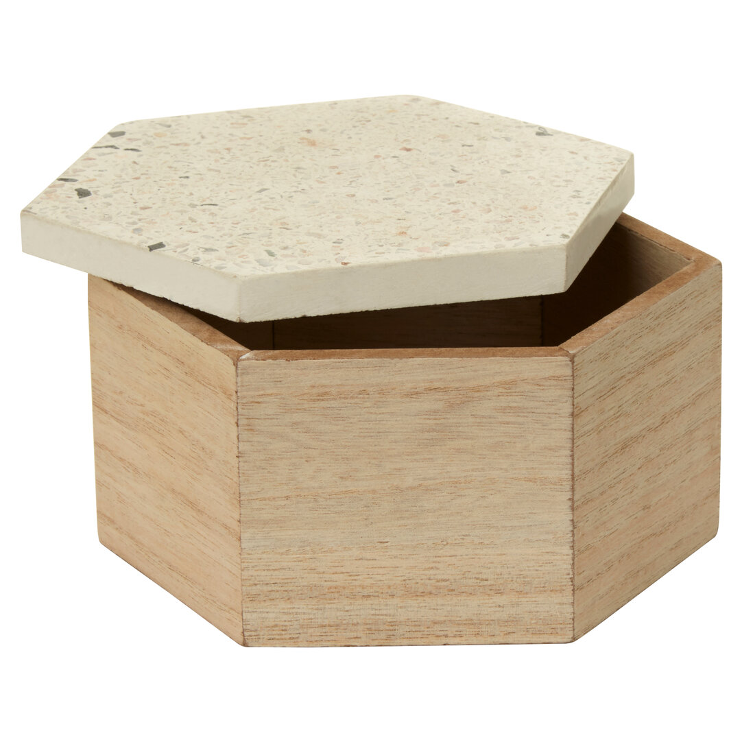 Mimo Kleine Terrazzo-Deckeldose mit Deckel
