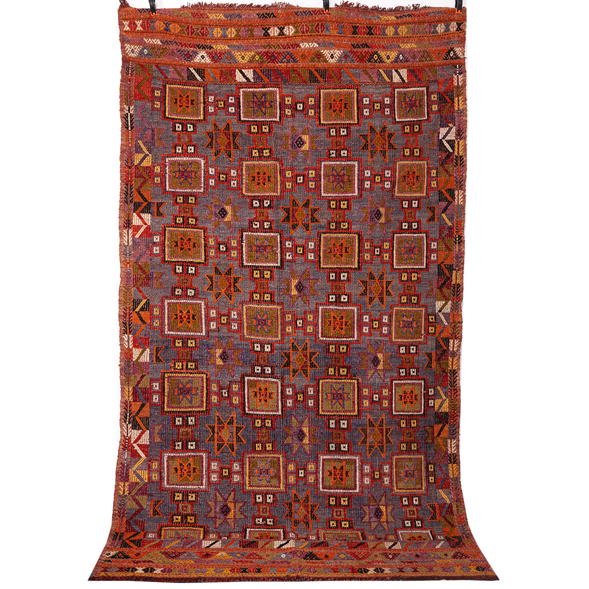 Vintage Anatolian Cicim Kilim Handwoven 1960s