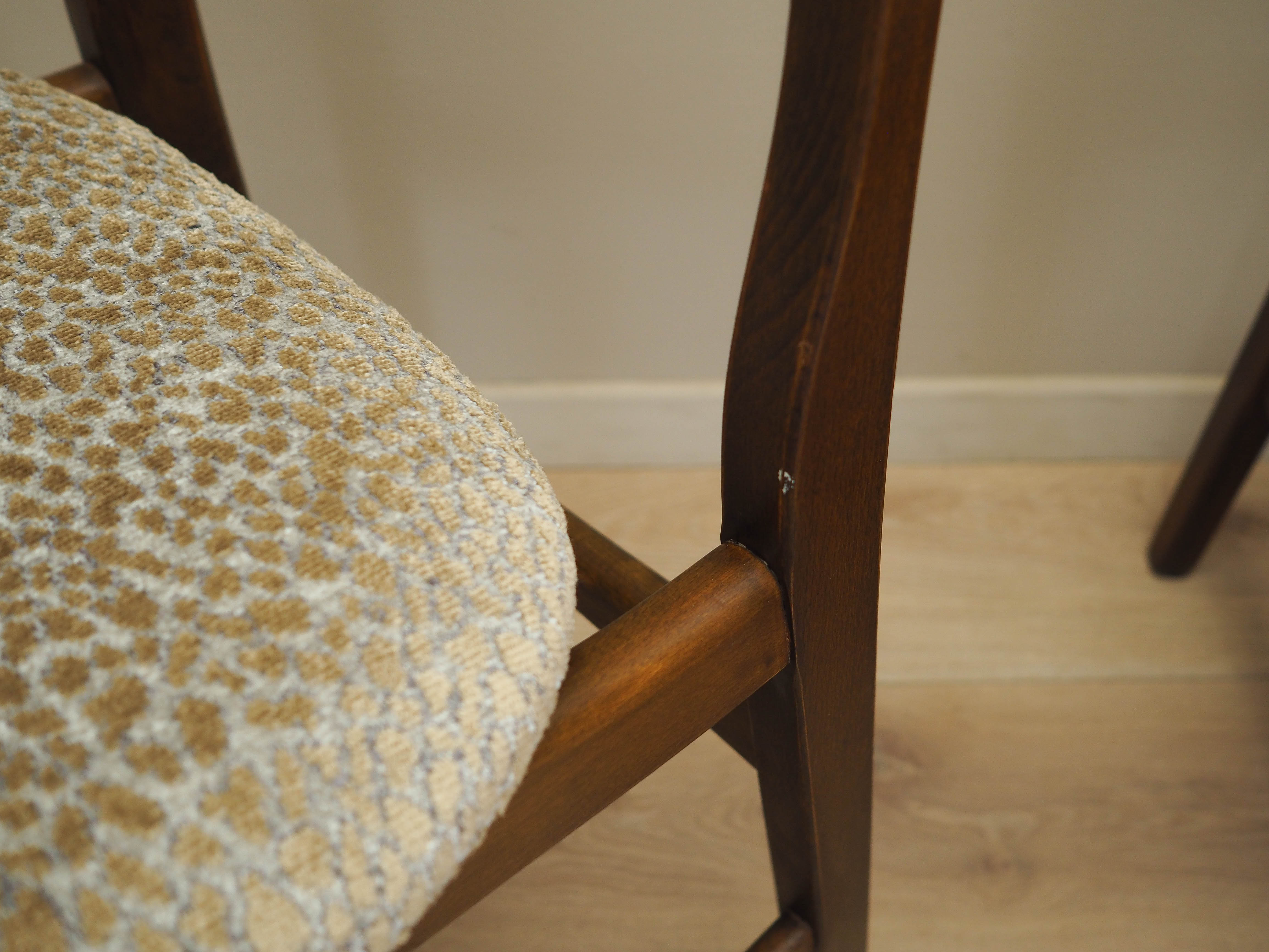 6x Chair Set Brown 1960s