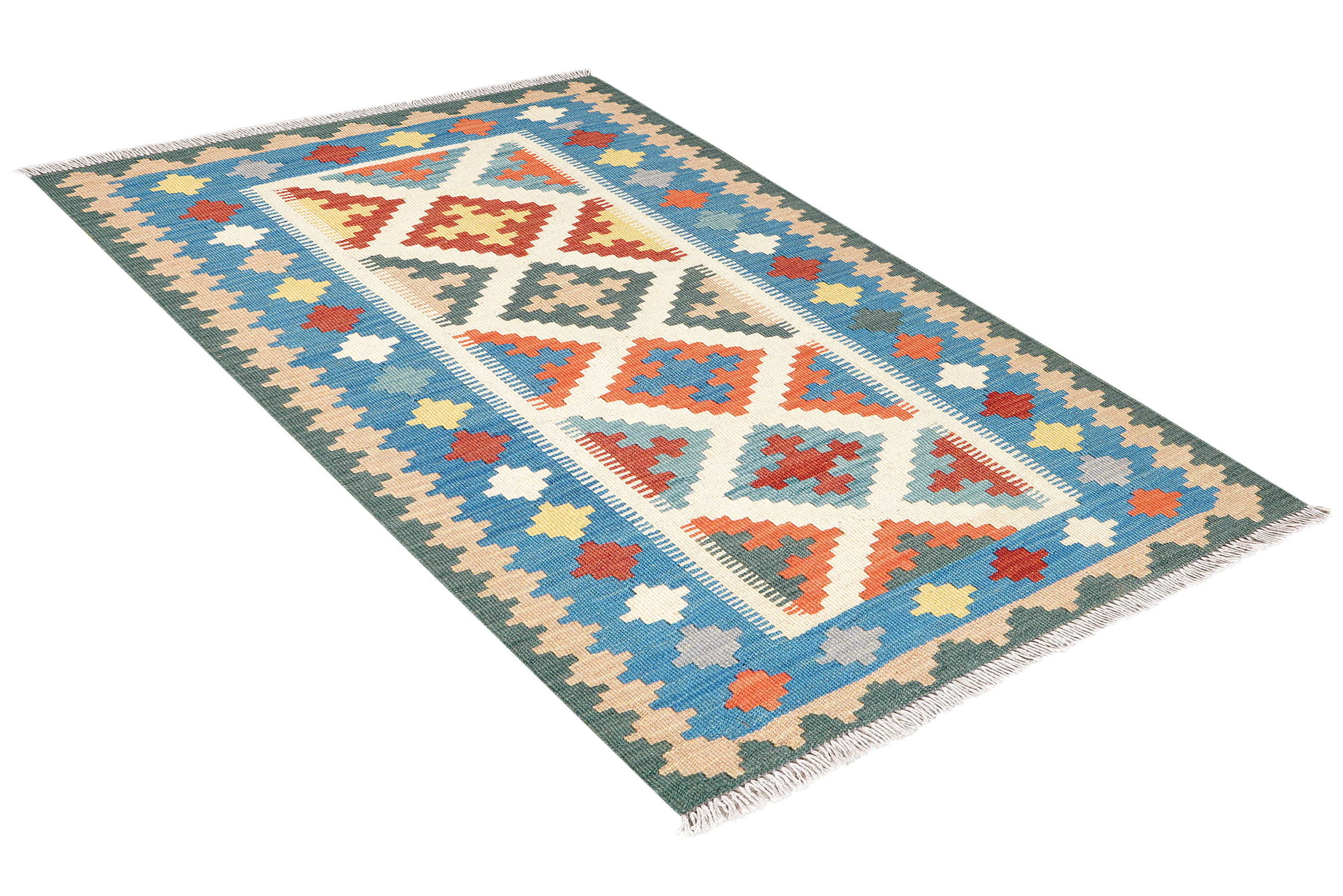 Kelim Gashgai Wool Multicolored