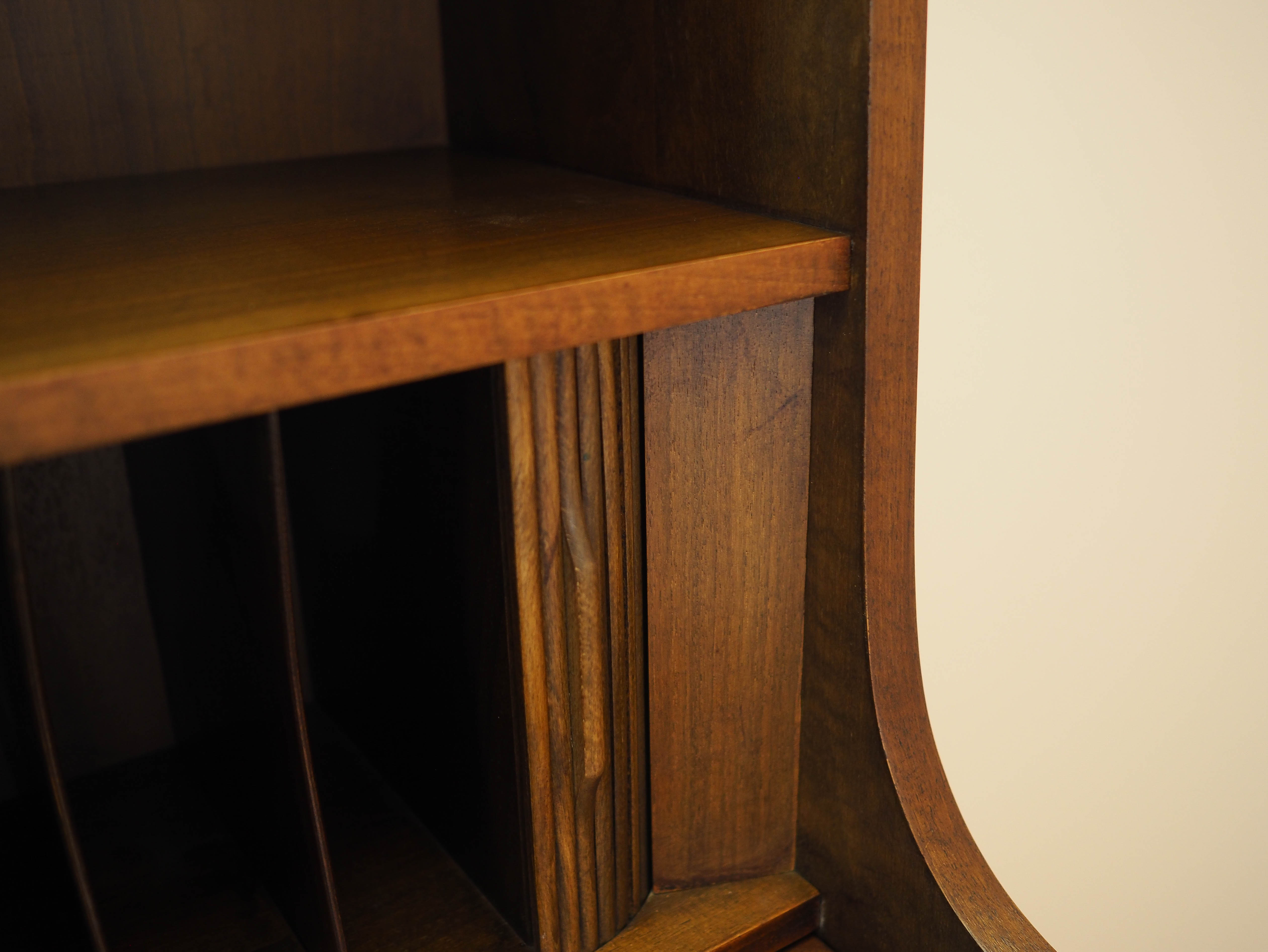 Bücherregal 1970er Jahre Walnussholz Optik 