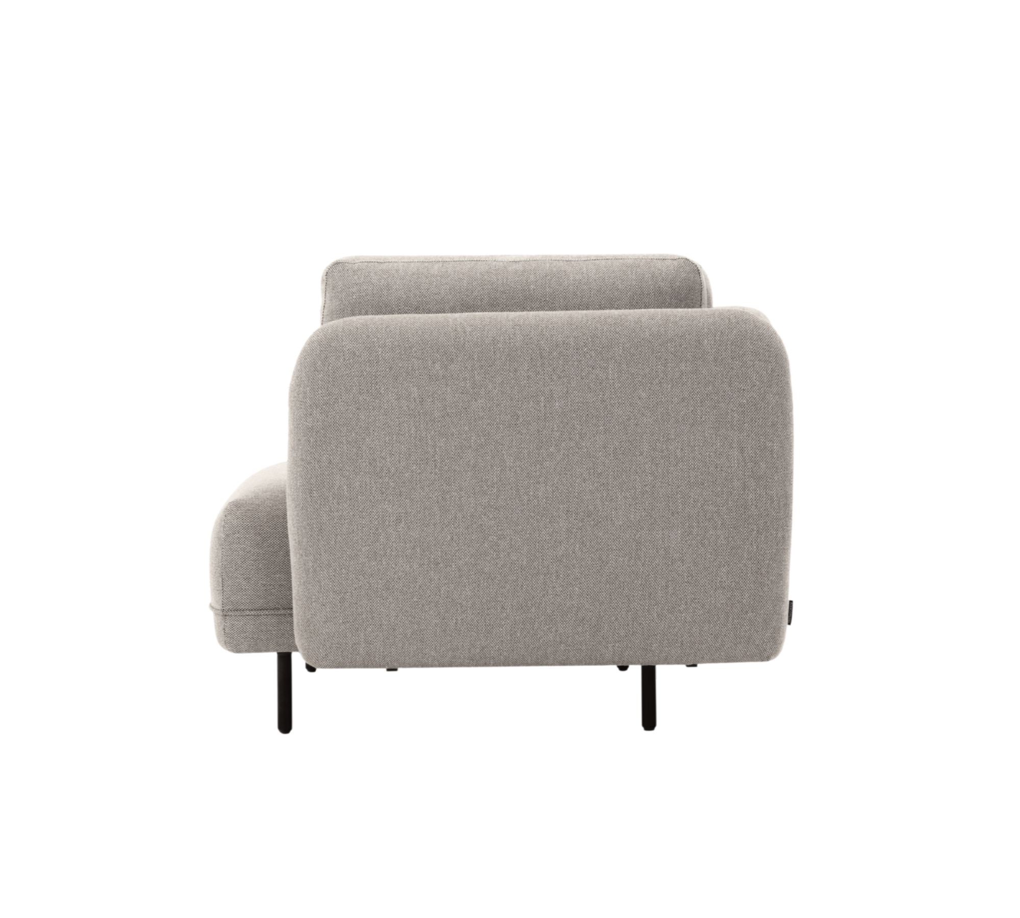 Ellis 1-Sitzer Eckmodul abnehmbare Armlehne Agnes Brown