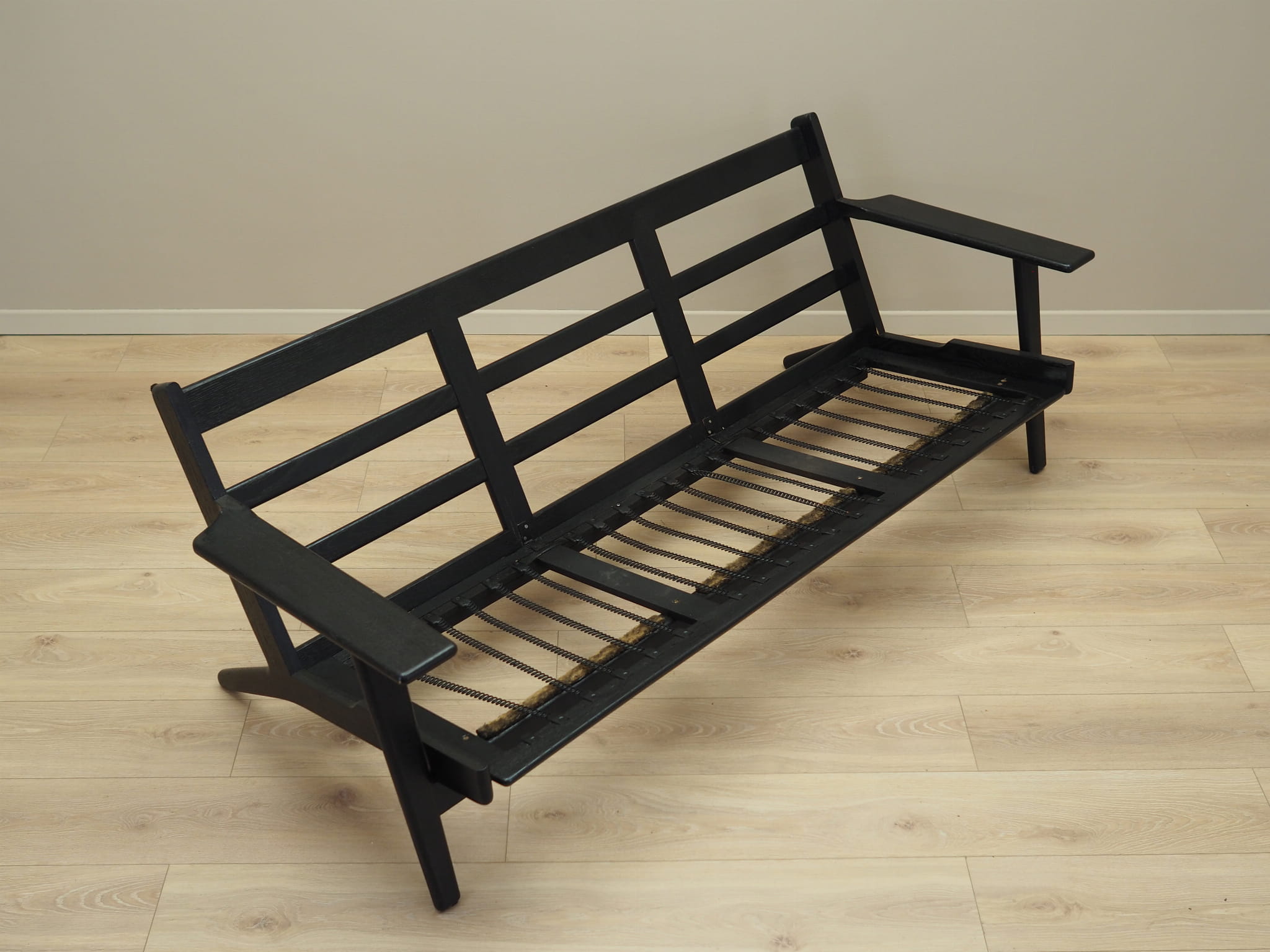 Sofa Textile Wood Black 1960s