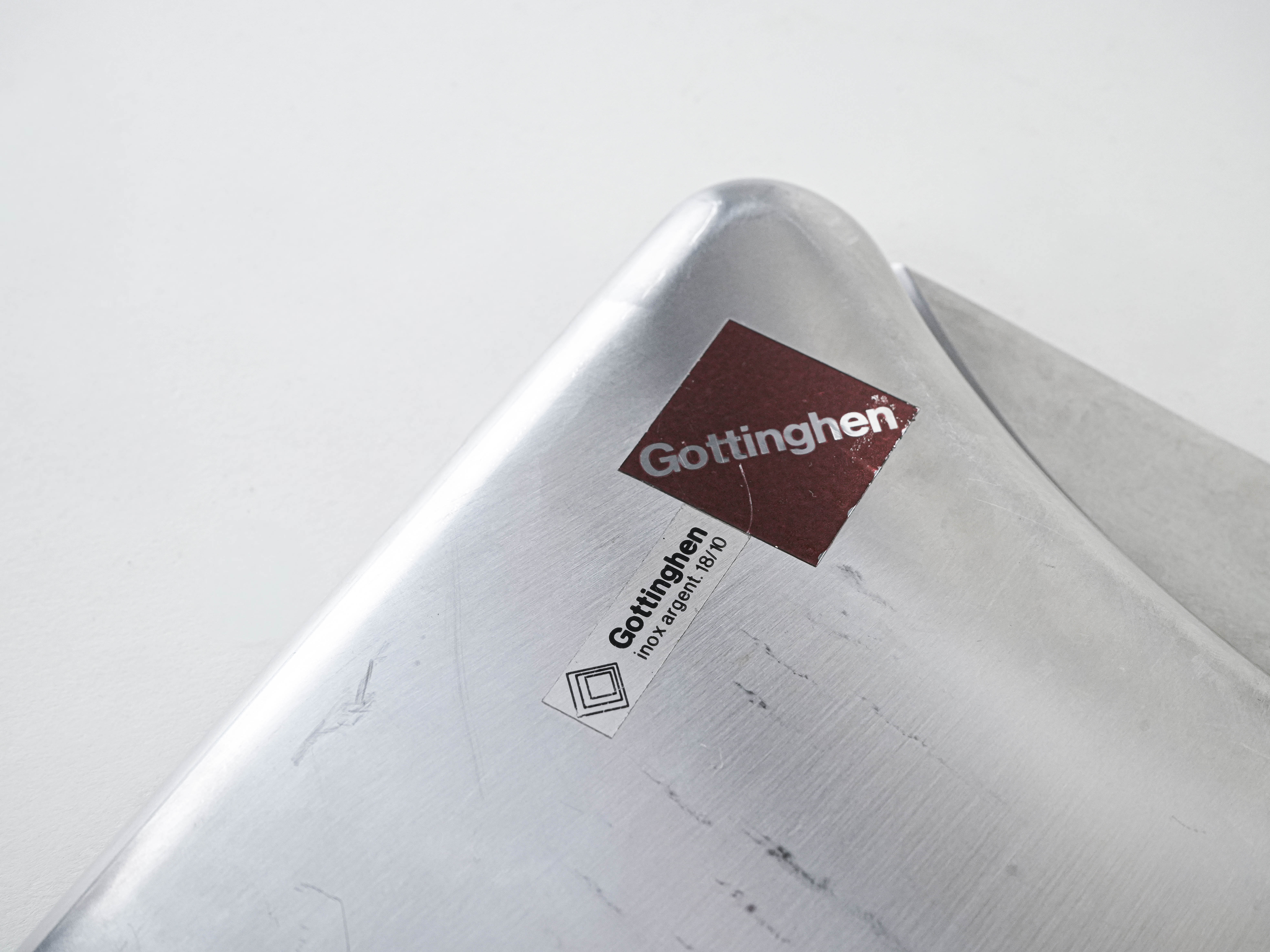 Edelstahltablett Silber