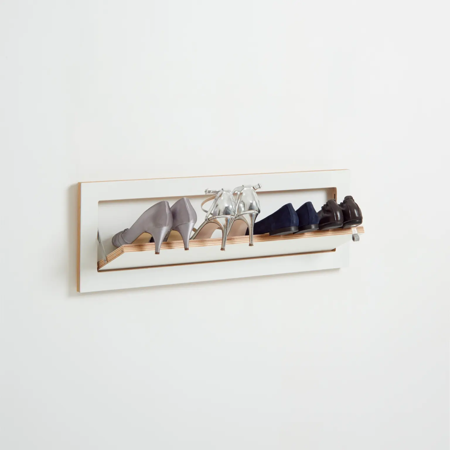 Fläpps Shoe Shelf Wood White 80 x 27 cm