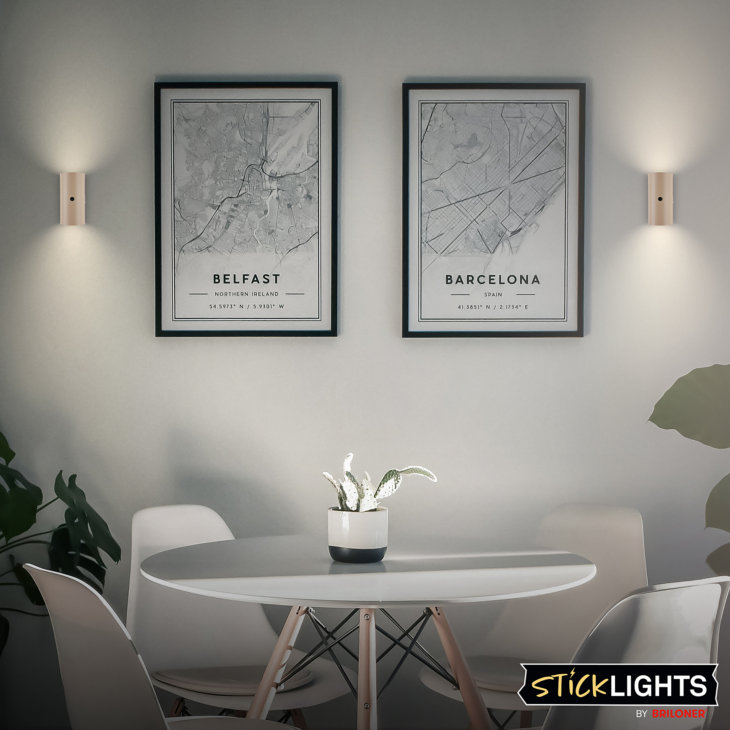 Misy LED-Wandleuchte Polypropylen Beige