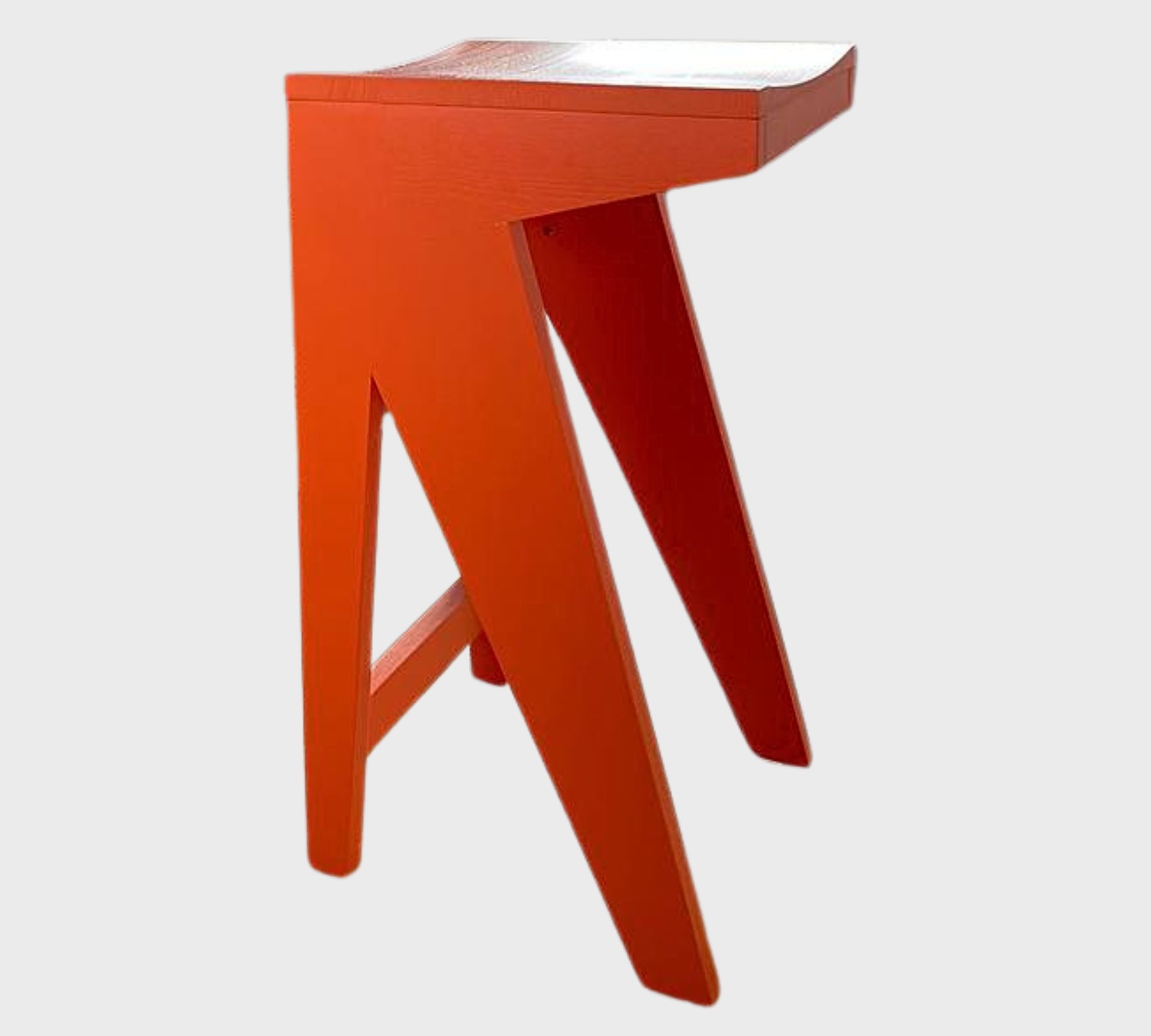 2x Schulz Barhocker Reinorange 75 cm