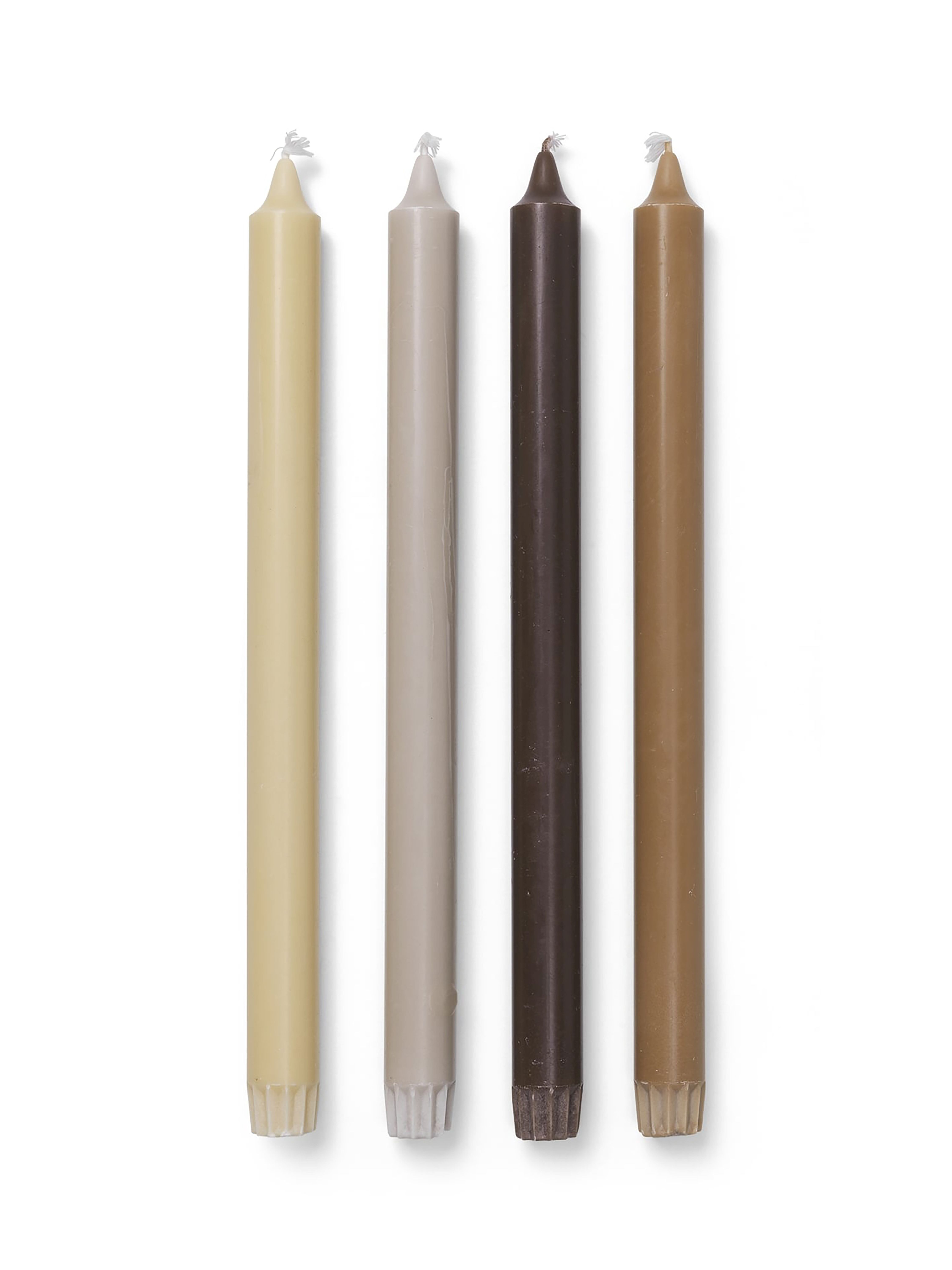 Pure Kerzen 4Er Set Mehrfarbig