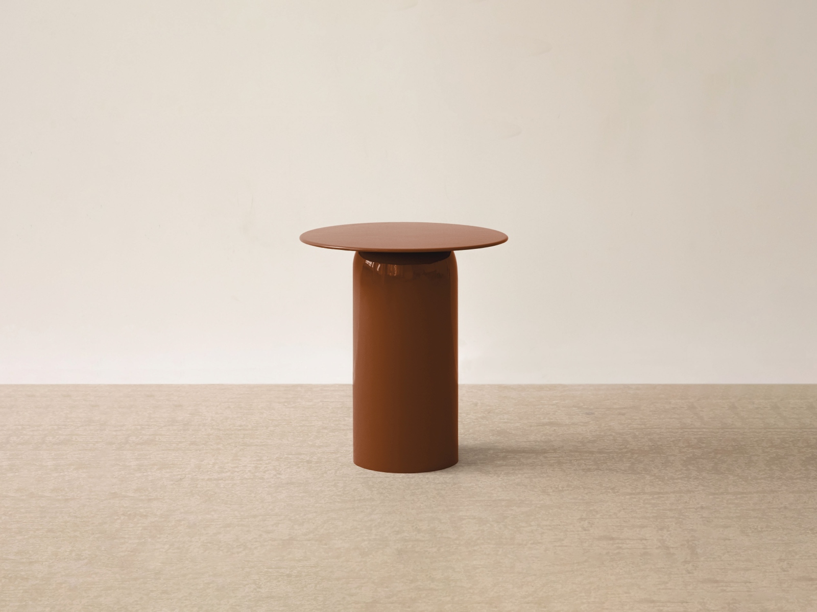 Clementin Side Table Wood Orange