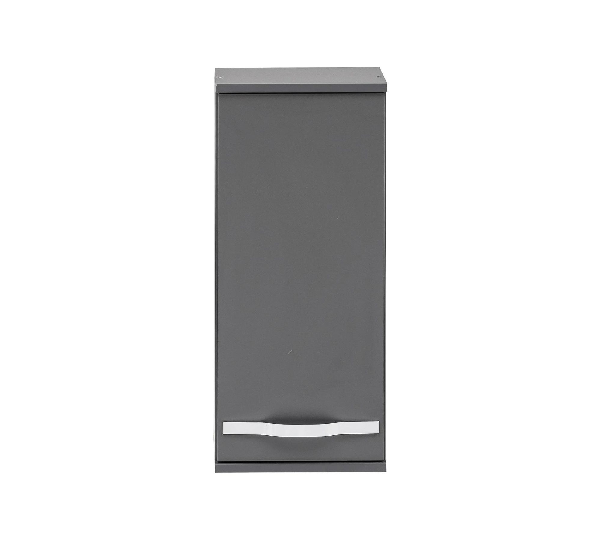 Hängeschrank Holz Metall Grau