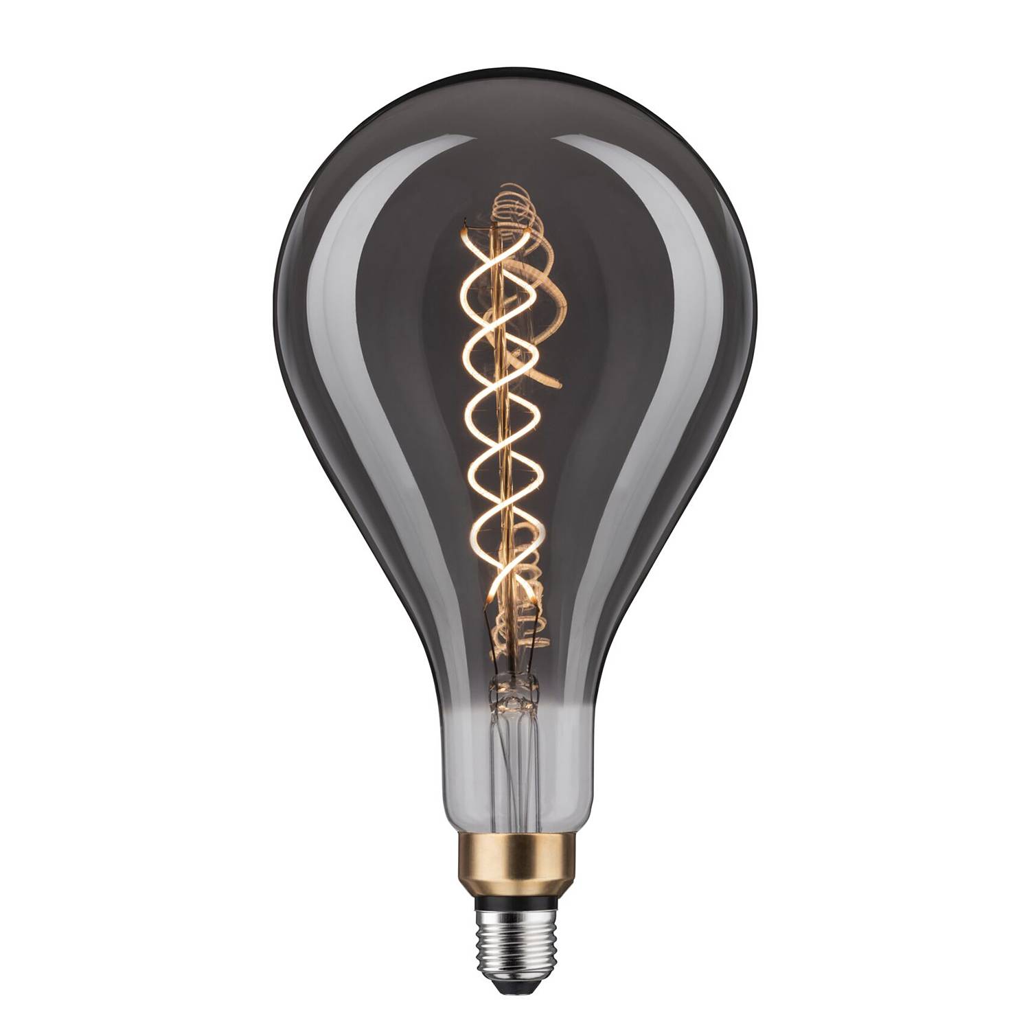 Linghed LED-Leuchtmittel 1-flammig Rauchglas Metall 