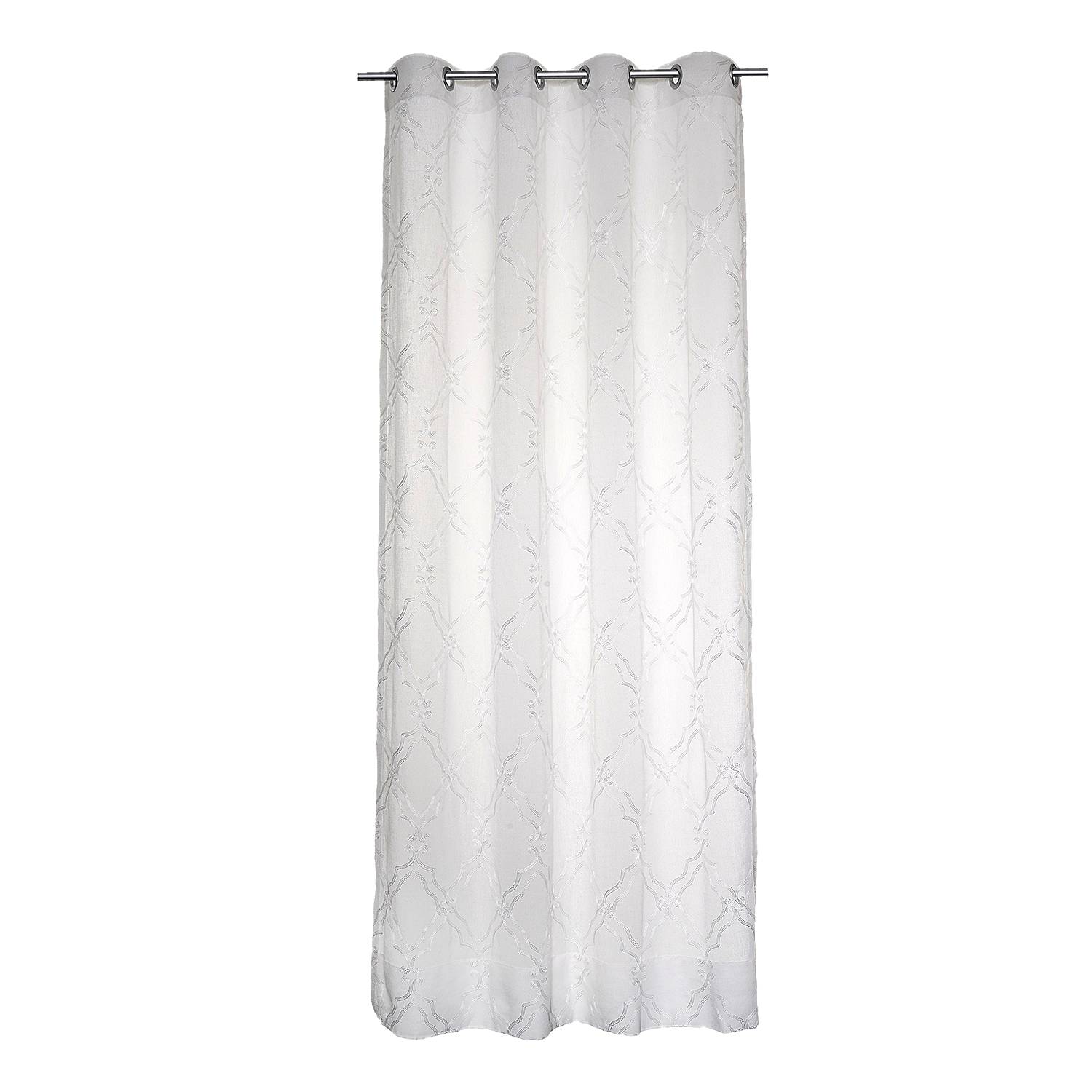 Ösenschal Helena Webstoff Weiß 135 x 175 cm