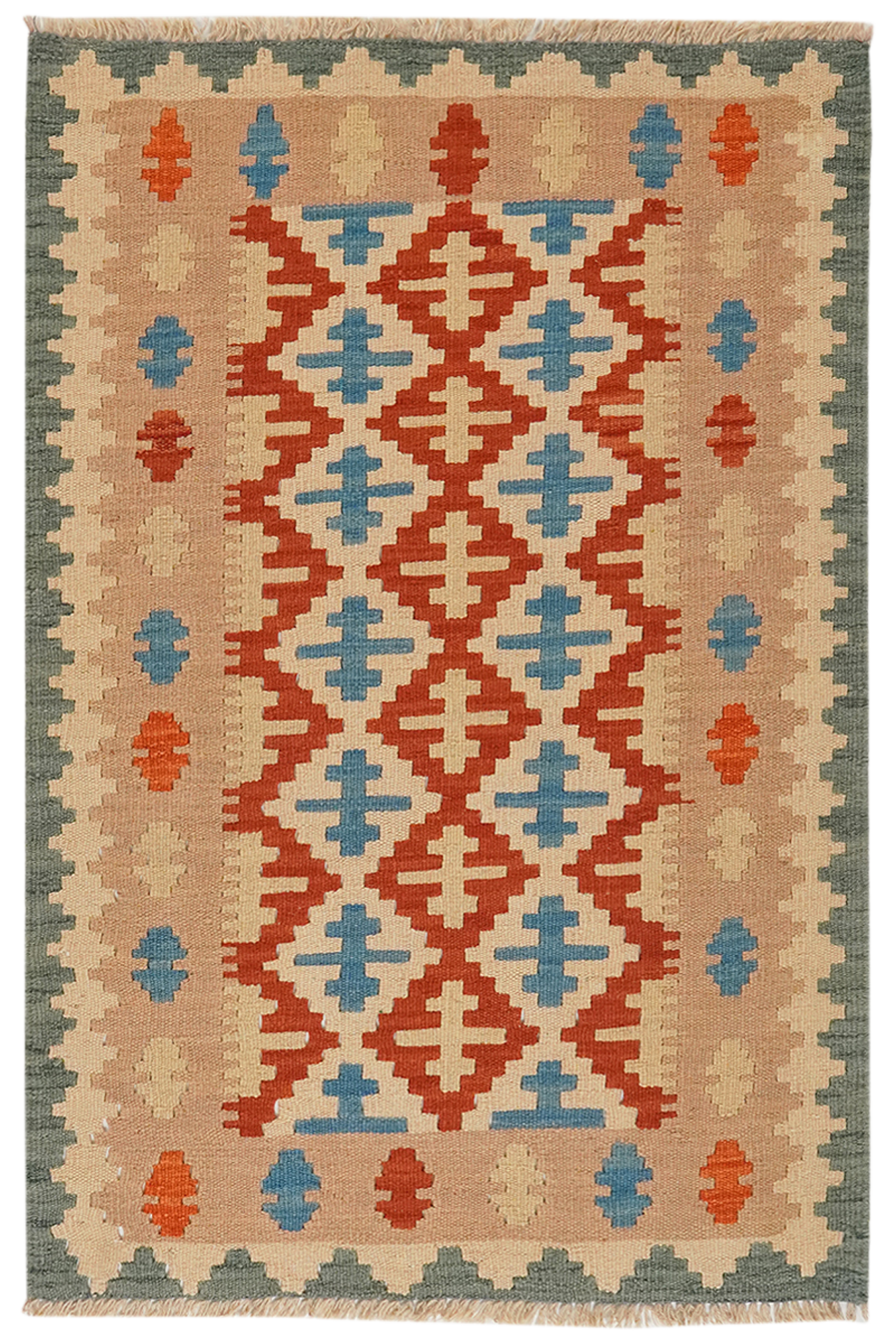 Kilim Gashgai Teppich Mehrfarbig