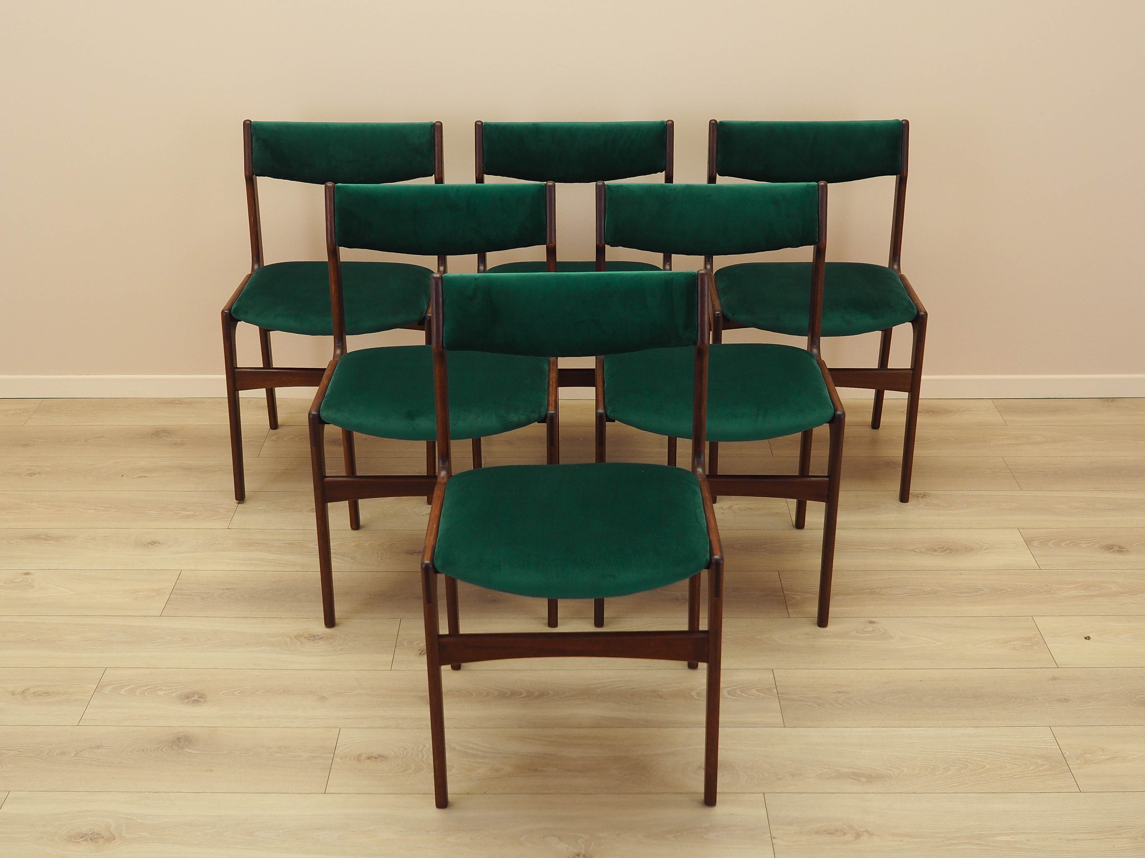 Teakwood chairs 6x Green