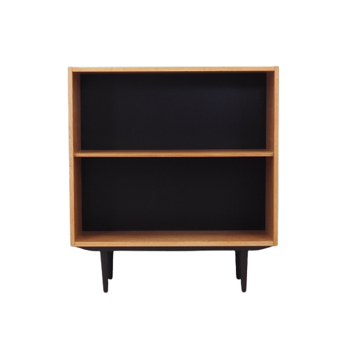 Vintage bookshelf, ash wood, brown, 1970s