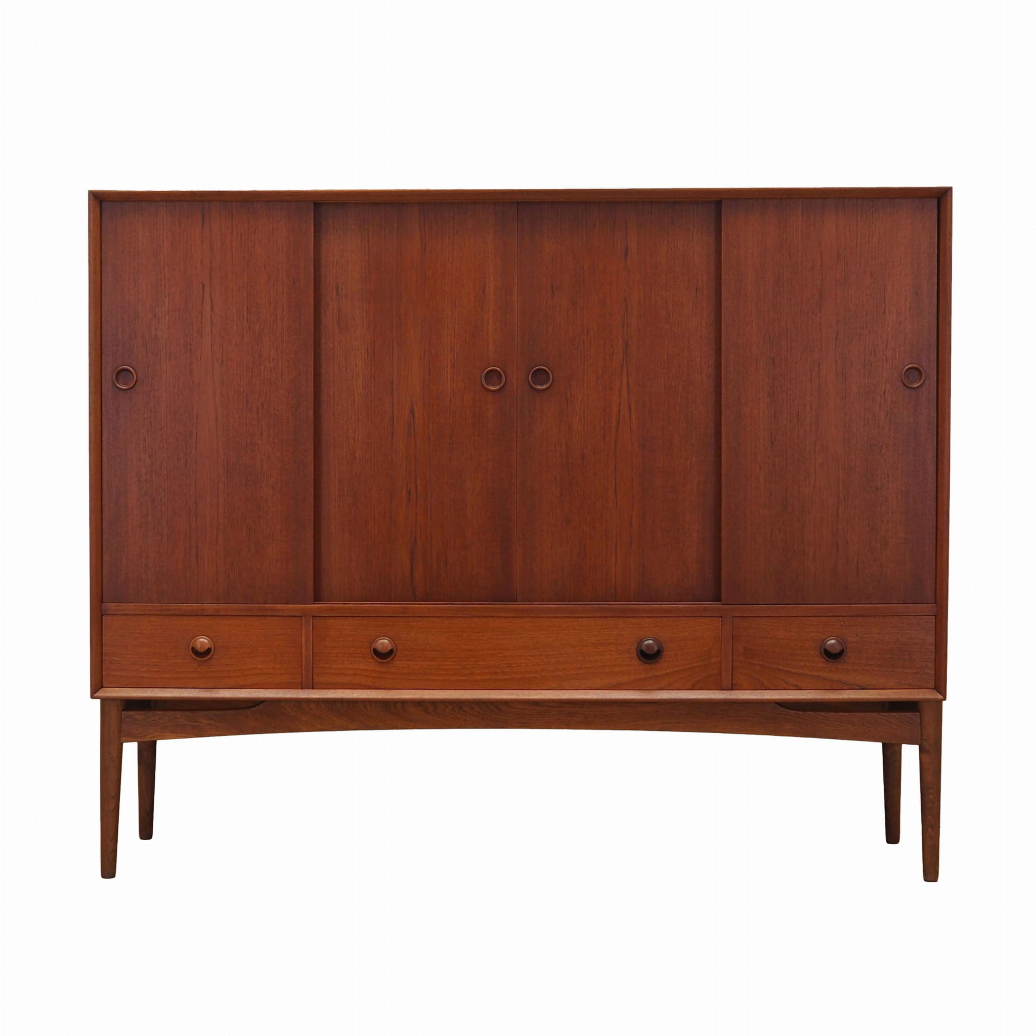 Highboard Teakholz Braun 1960er Jahre