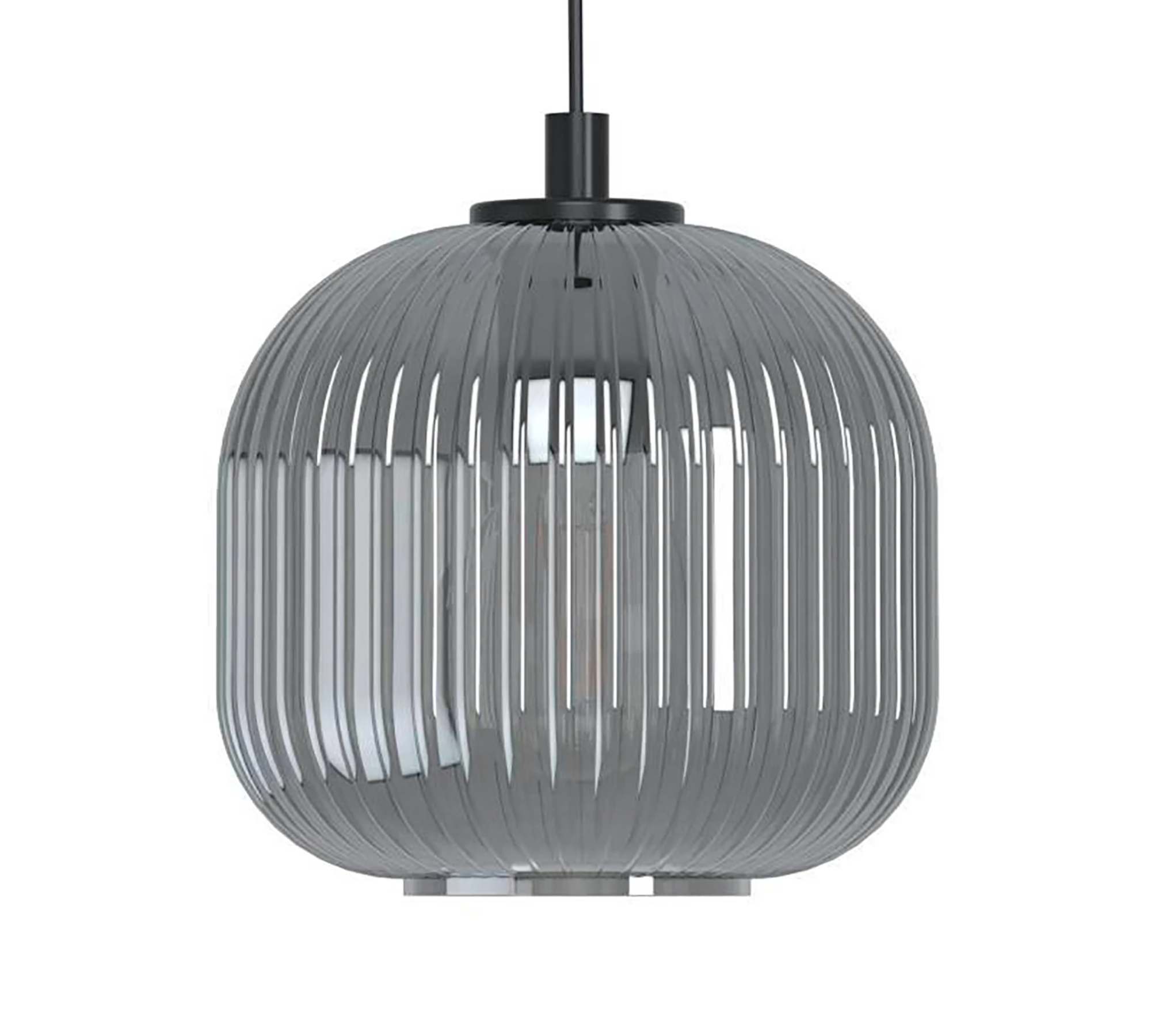 Pendant lamp 1-light glass steel