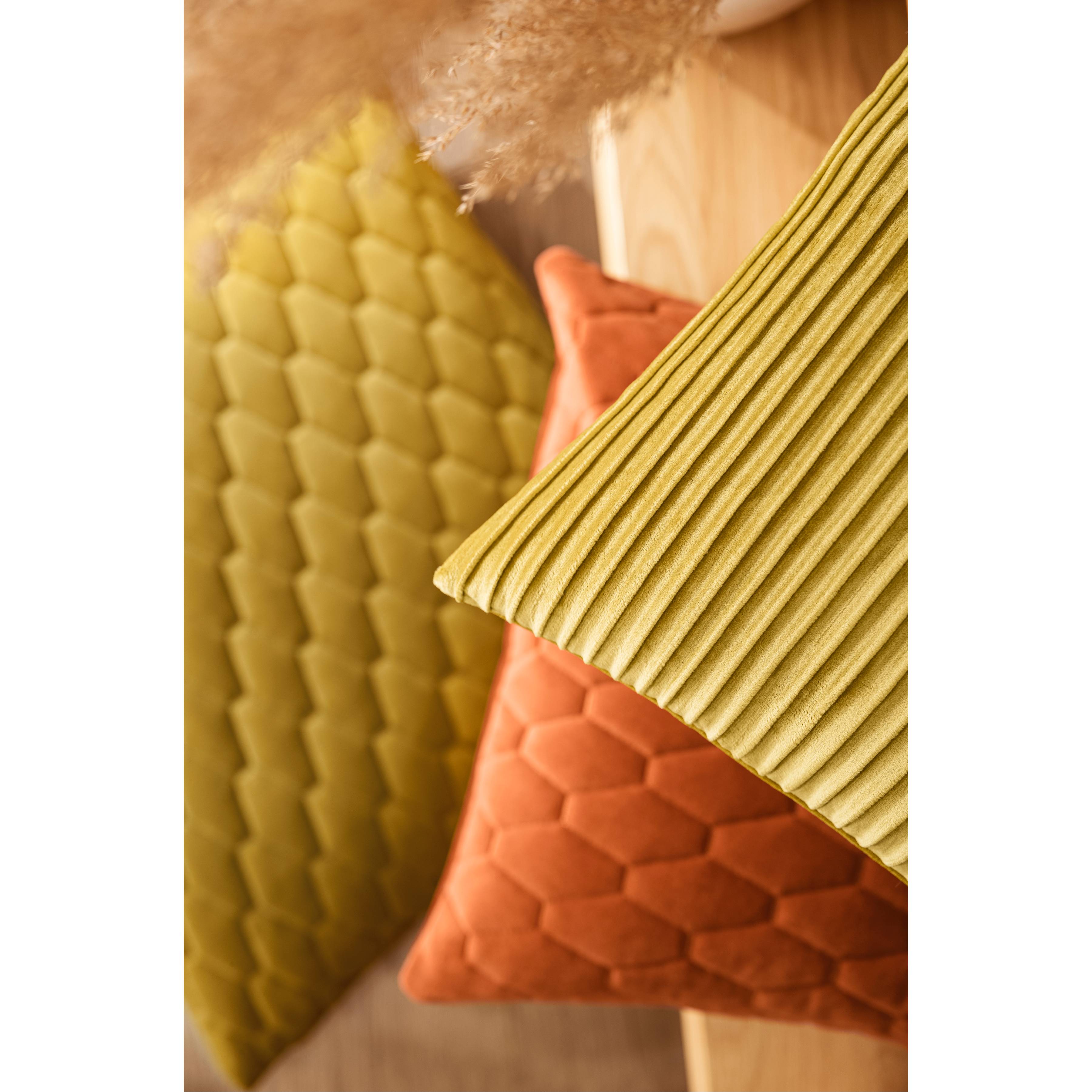 Selina Pillowcase Velvet Mustard Yellow
