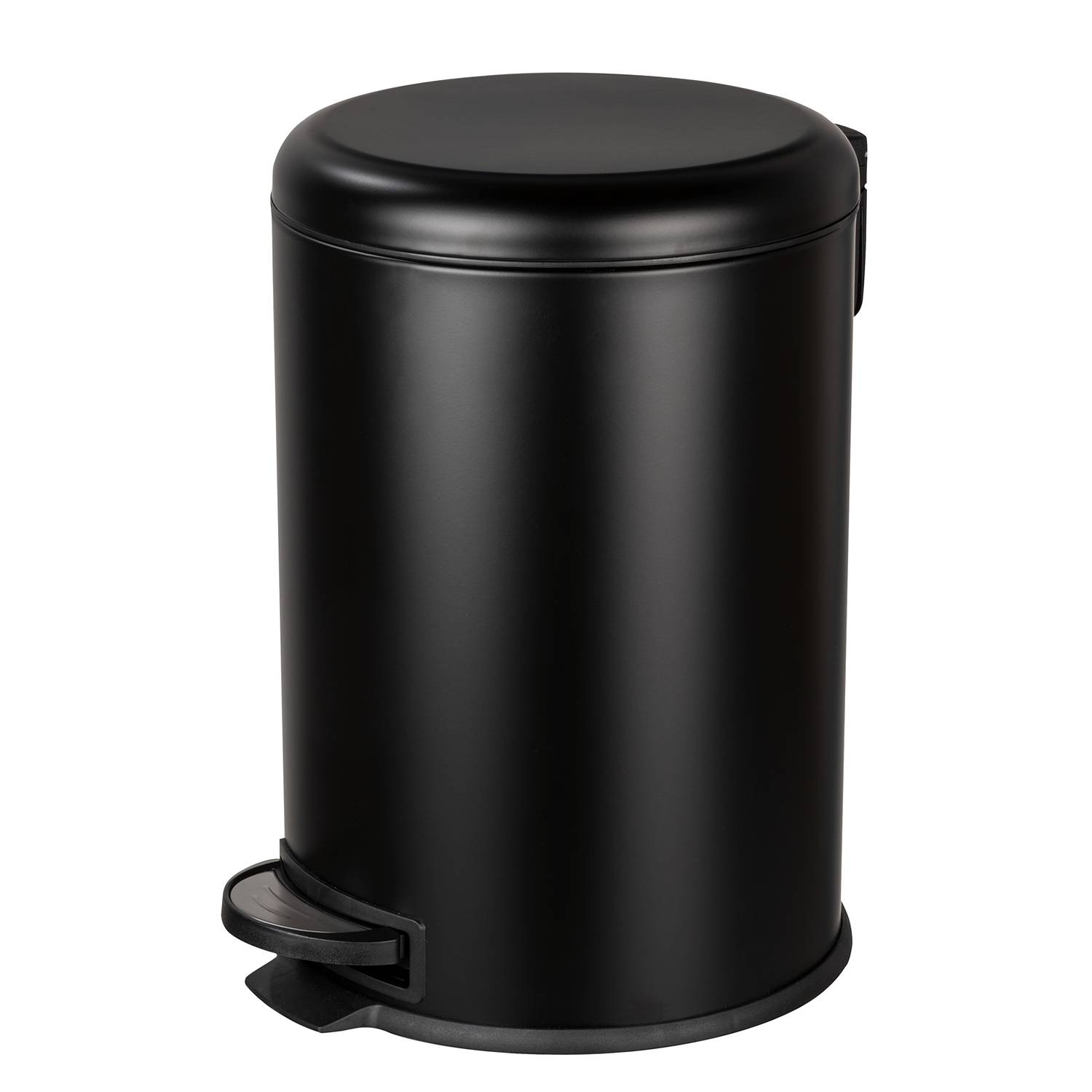  Leman Easy Close Treteimer Stahl Schwarz 