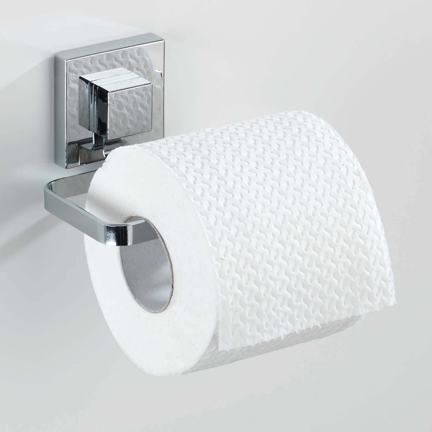 Toilettenpapierhalter Quadro Edelstahl Rostfrei ABS Chrom