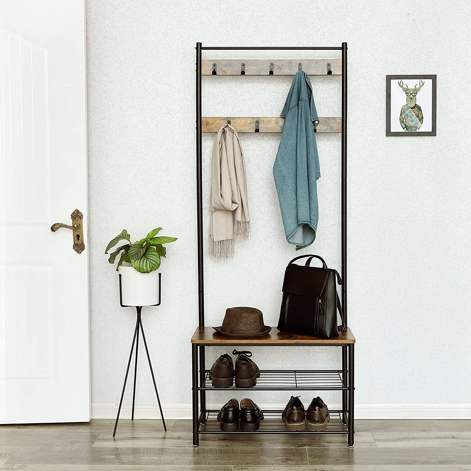 Webberville Compact Wardrobe Brown