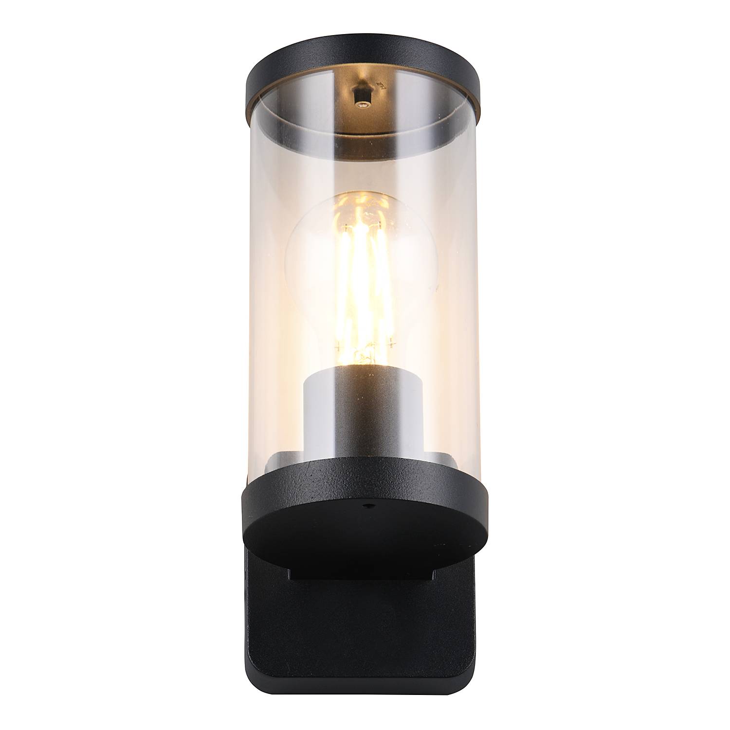 Bonito Typ A Wandleuchte Aluminiumguss Polycarbonat Schwarz