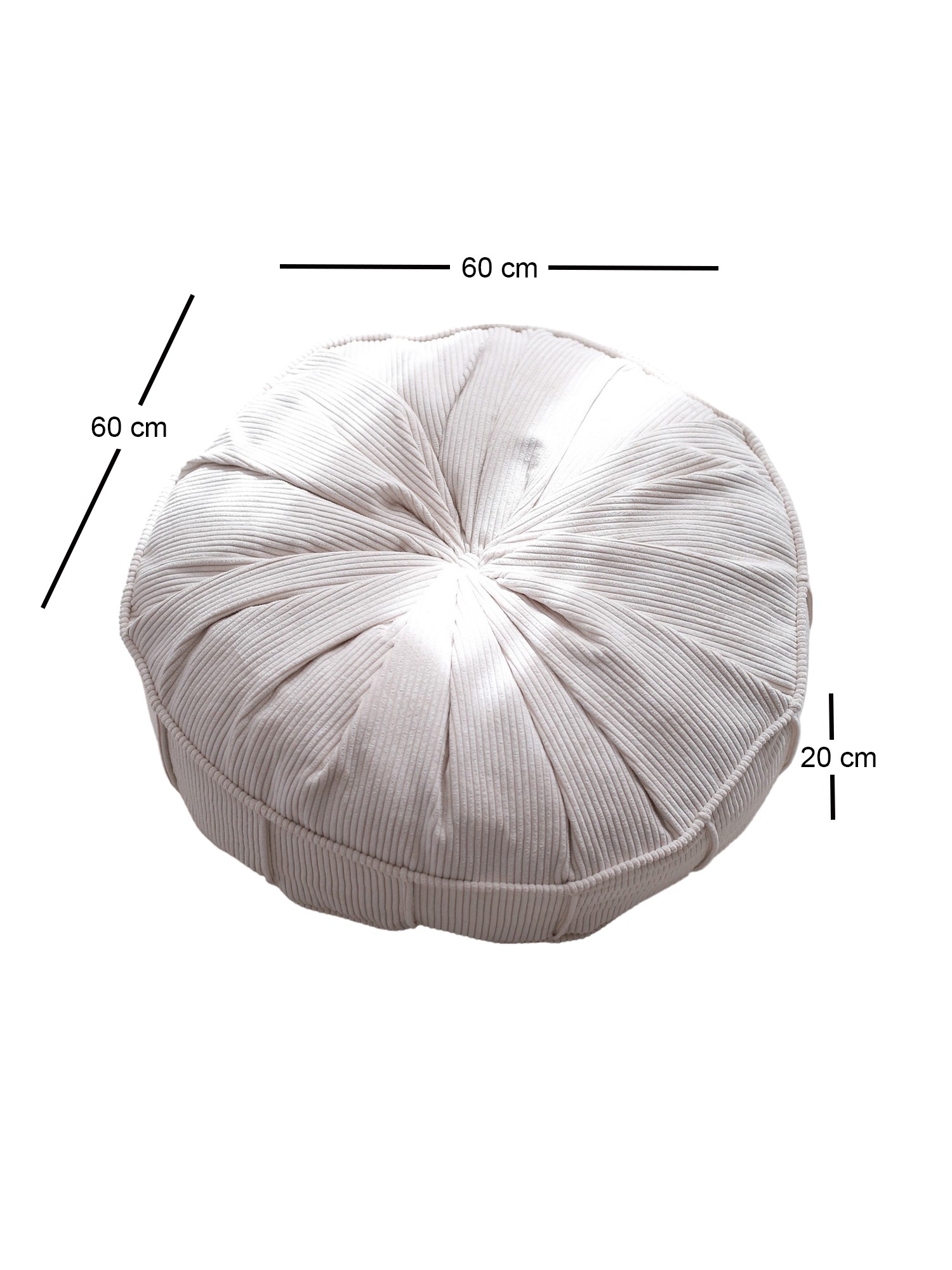 Teddy fabric cushion White